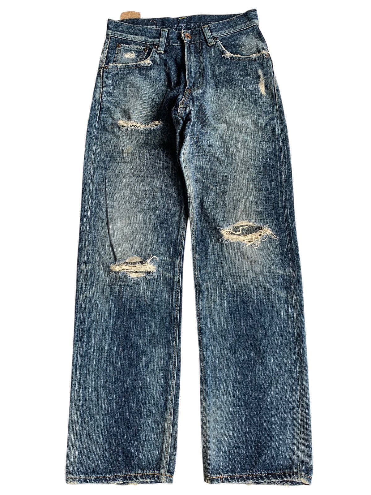 Edwin × Kapital × Vintage EDWIN SELVEDGE REDLINE JAPANESE DISTRESSED DENIM Size US 29 - 1 Thumbnail