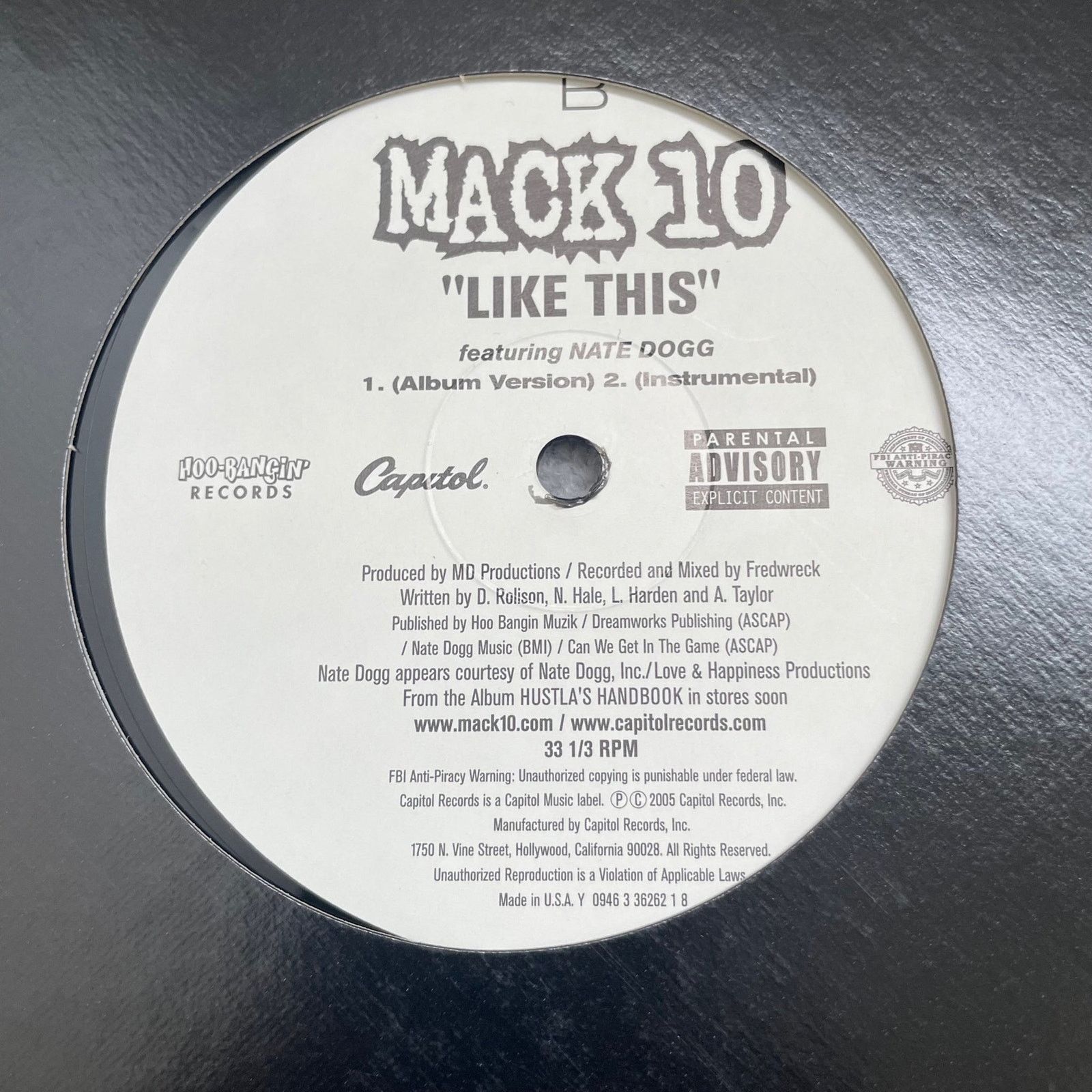 INTENTIONALLY BLANK Lot of (3) Mack 10 vinyl 12" records hip hop rap gfunk y2k Size ONE SIZE - 3 Thumbnail