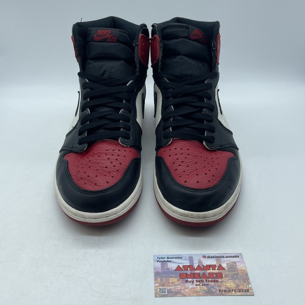 Jordan Brand Air Jordan 1 high bred toe Size US 11.5 / EU 44-45 - 2 Thumbnail