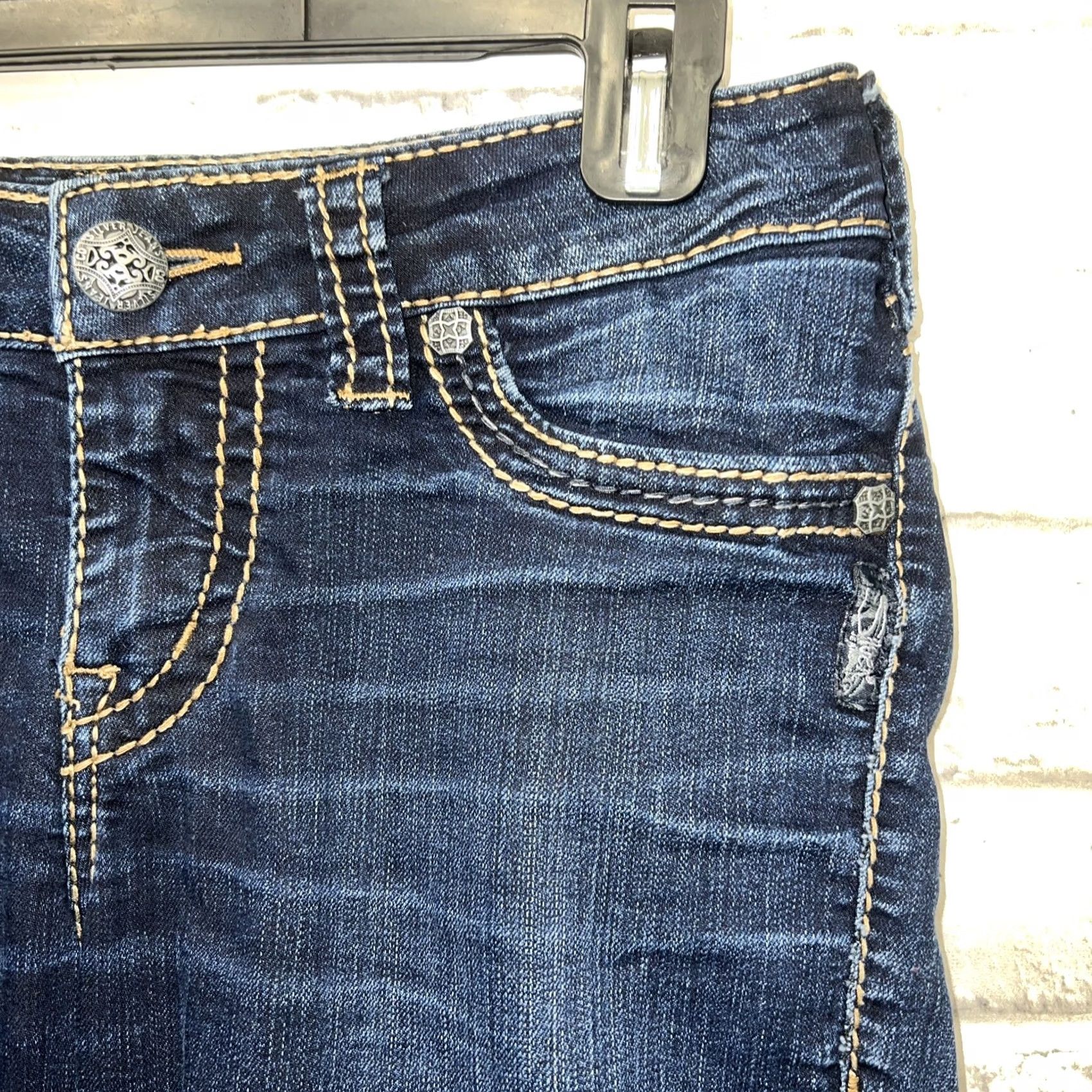 Silver Jeans Co. Silver Jeans Suki Super Stretch Skinny Womens Size 28x31 Size 28" / US 6 / IT 42 - 2 Thumbnail
