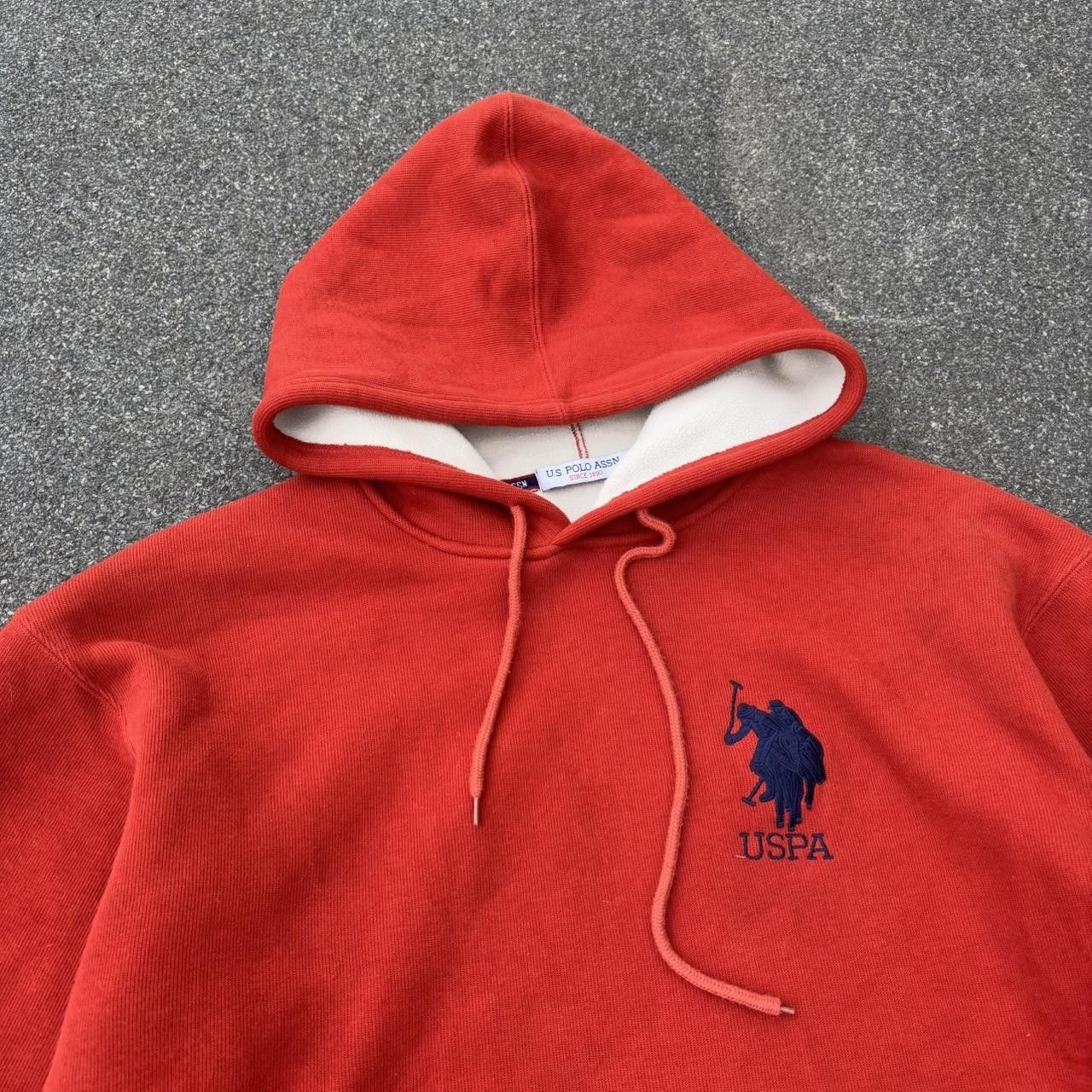 Japanese Brand × U.S. Polo Assn. × Vintage Vintage y2k 90s Us Polo Assn fleece lined baggy hoodie Size US XL / EU 56 / 4 - 3 Thumbnail