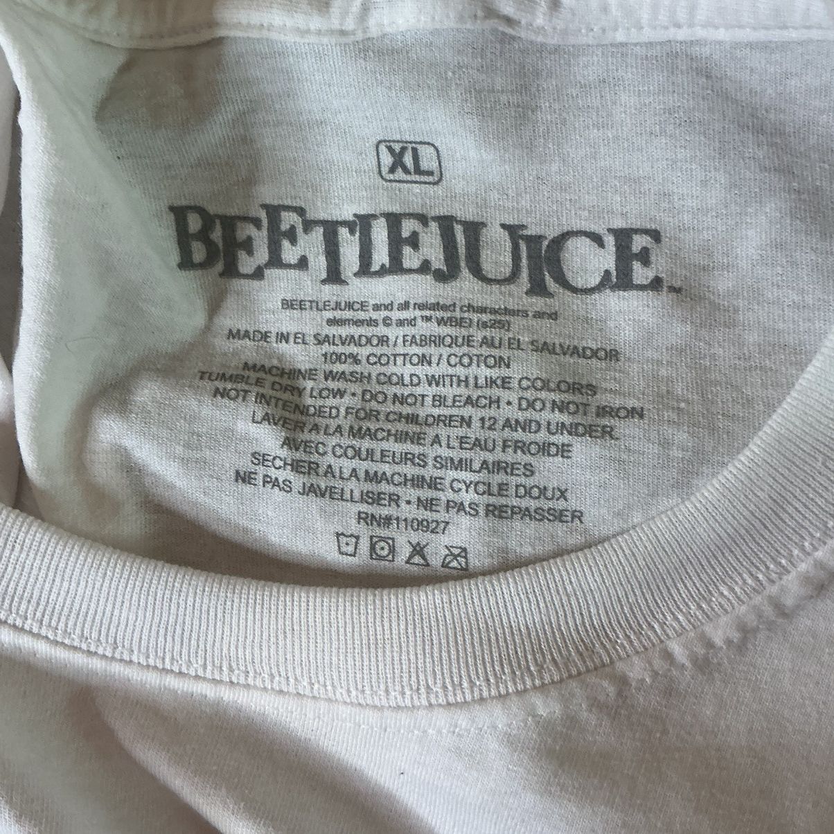 Other Beetlejuice Men’s XL White Graphic Long Sleeve Shirt NWOT Size US XL / EU 56 / 4 - 3 Thumbnail