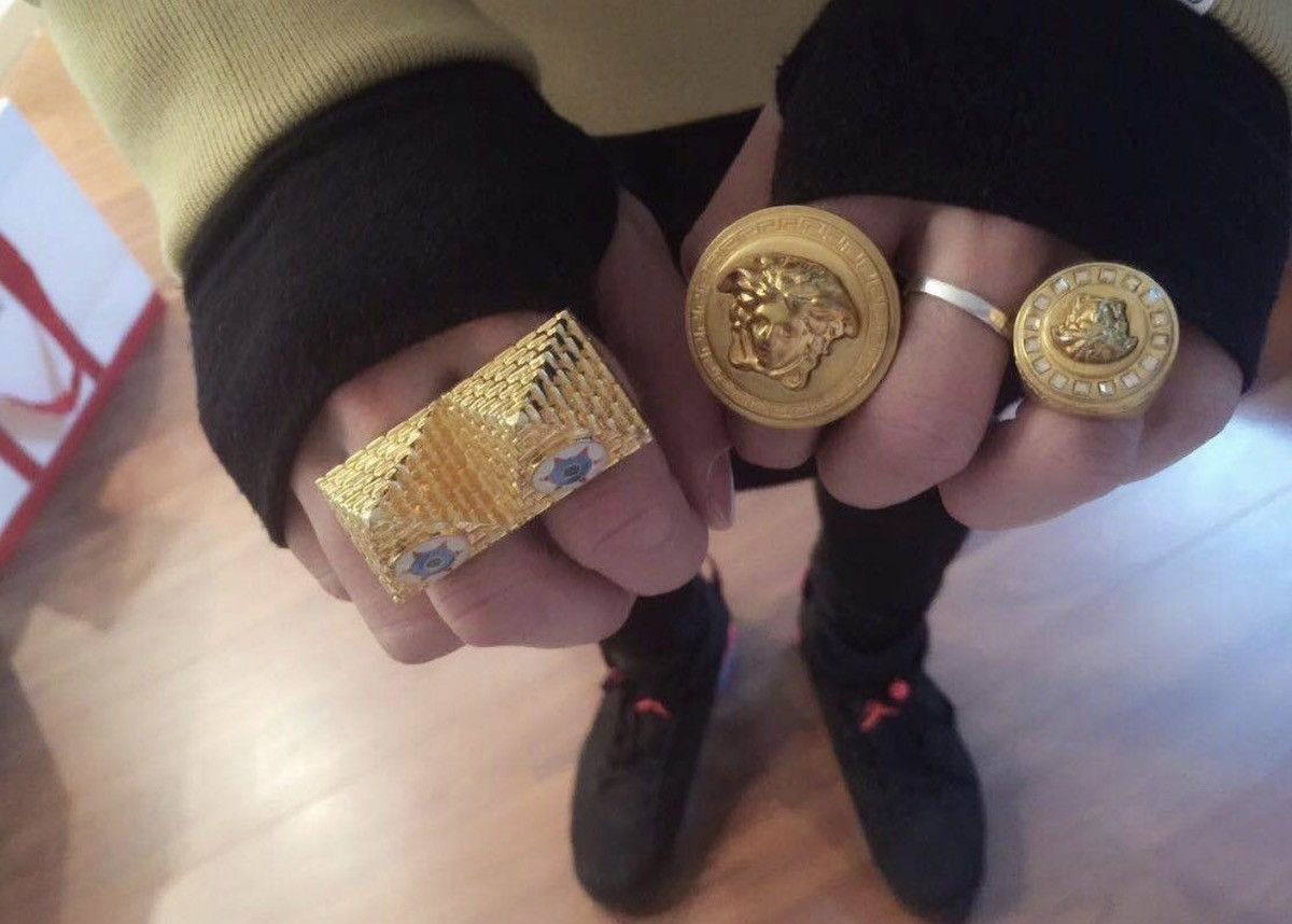 Versace Versace Medusa Ring Size ONE SIZE - 5 Thumbnail