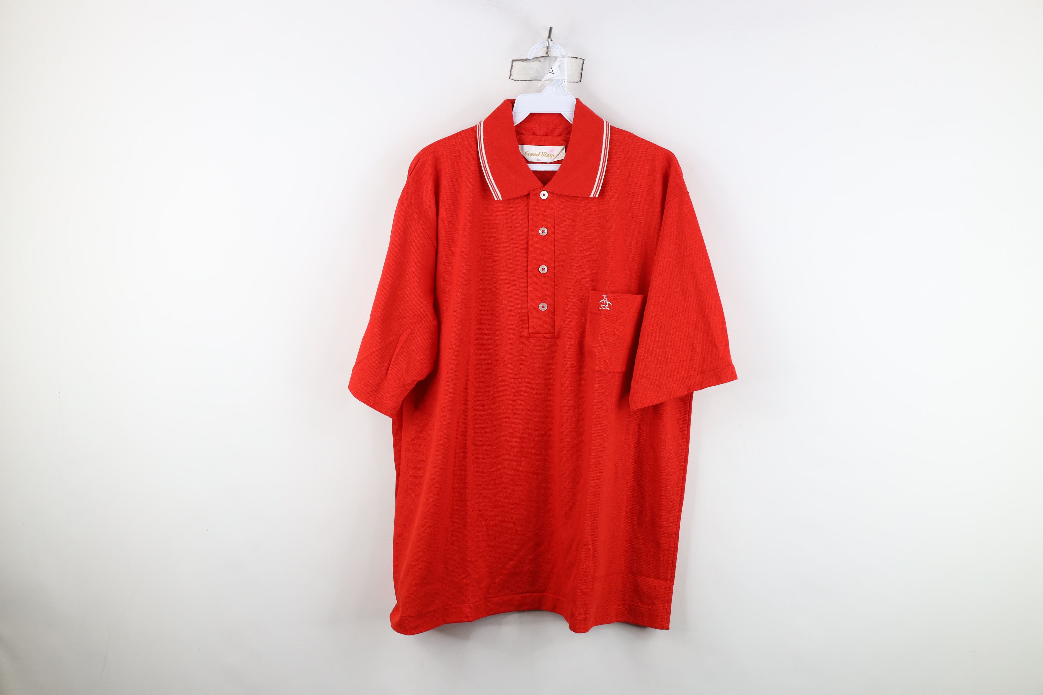 Vintage Vintage 70s 80s Knit Collared Tennis Golf Polo Shirt USA Size US XL / EU 56 / 4 - 1 Thumbnail