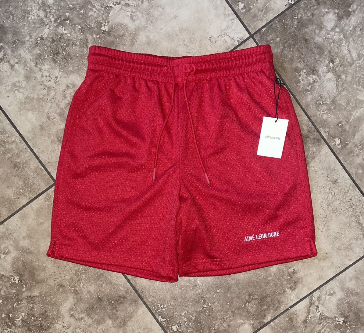 Aimé Leon Dore Mesh Shorts Red Size Small Brand New