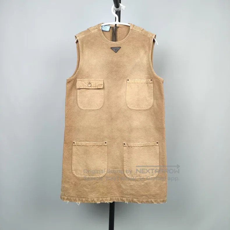 Prada Prada Vintage denim dress Size XS / US 0-2 / IT 36-38 - 1 Thumbnail