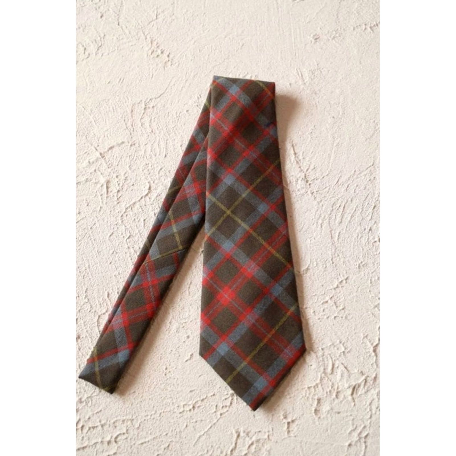 Ralph Lauren VINTAGE RRL Ralph Lauren Tie Mens One Size Khaki HANDMADE PLAID NECKTIE STYLE MEN USED Size ONE SIZE - 4 Thumbnail