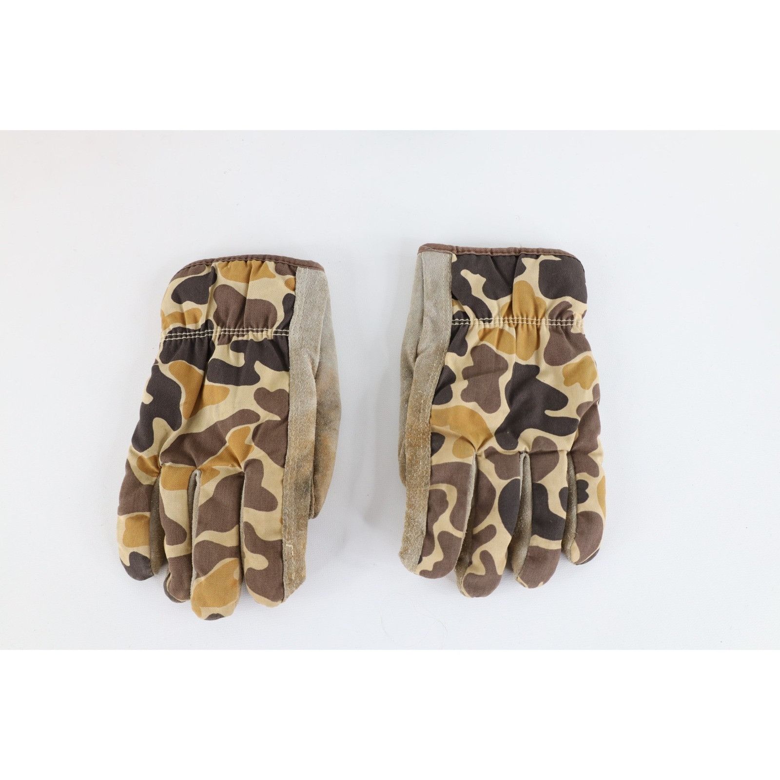 Winchester Vintage 90s Winchester Distressed Camouflage Leather Gloves Size ONE SIZE - 2 Thumbnail