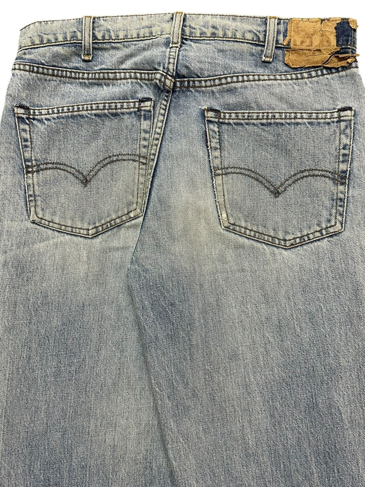 Levi's Vintage 90s Levis 503 Light Blue Faded Wash Distress Jeans Size US 31 - 6 Thumbnail