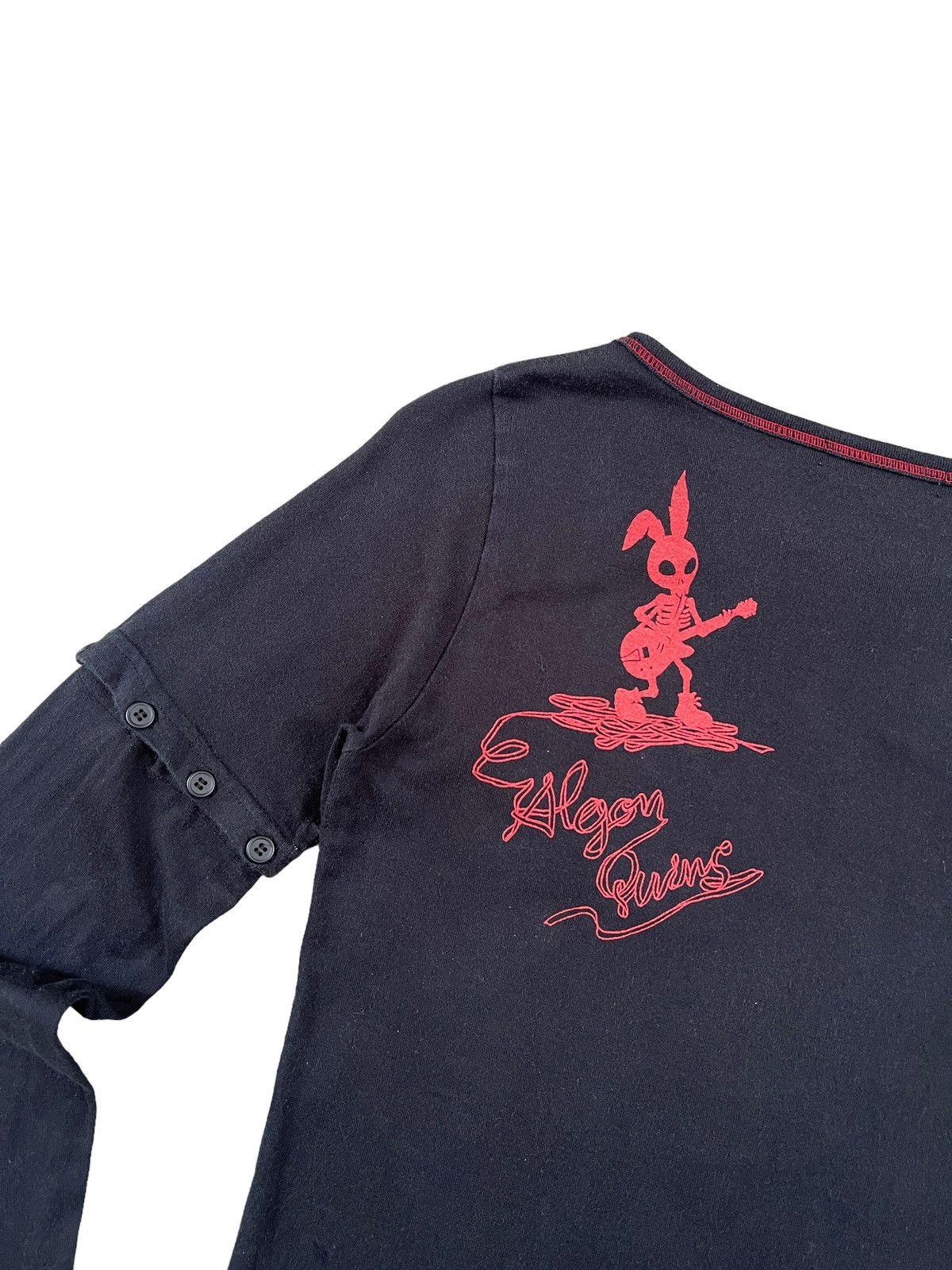 Japanese Brand Algonquins Dead Goth Bunny Shirt Size XS / US 0-2 / IT 36-38 - 7 Thumbnail
