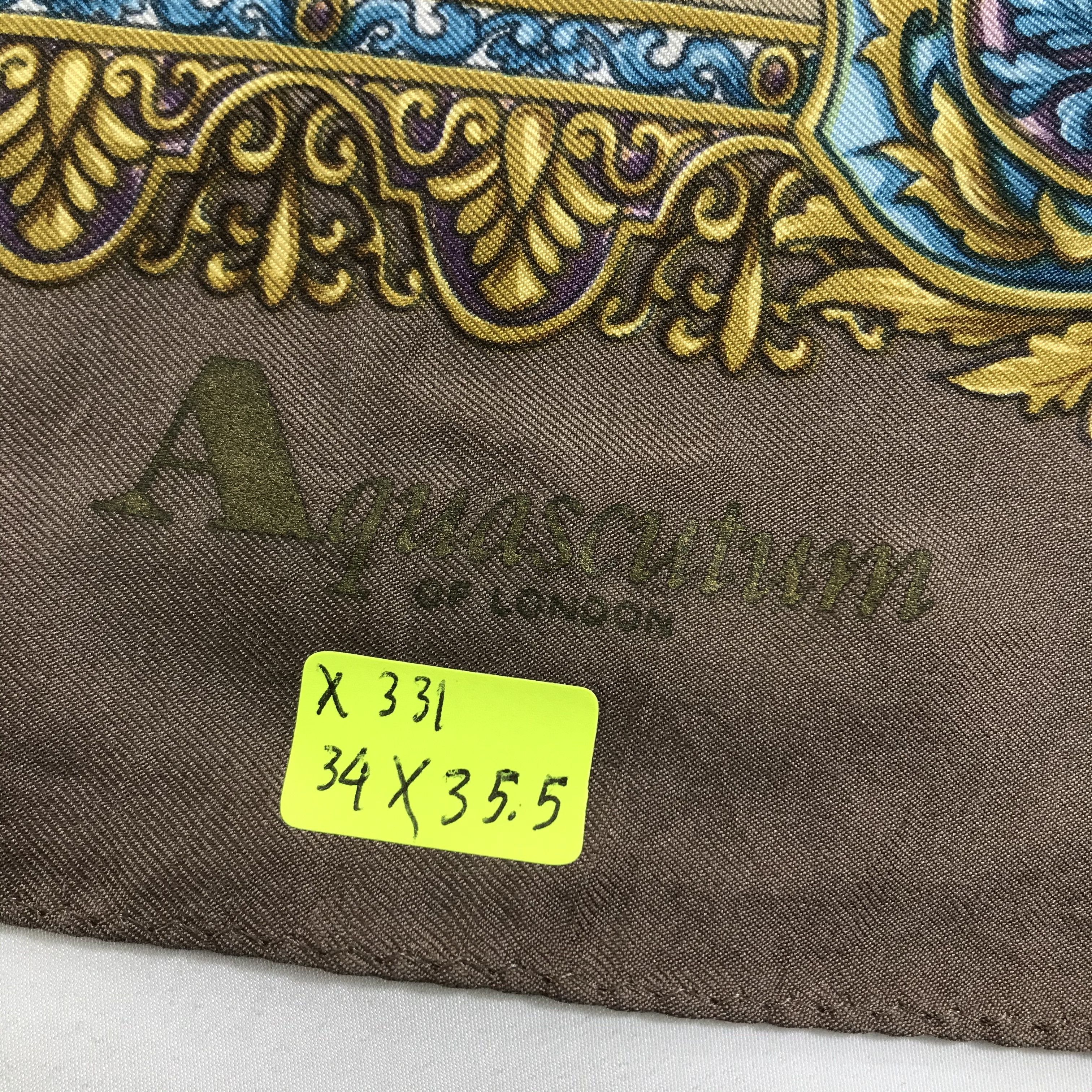 Aquascutum Vintage Aquascutum Silk Scarf Size ONE SIZE - 7 Thumbnail
