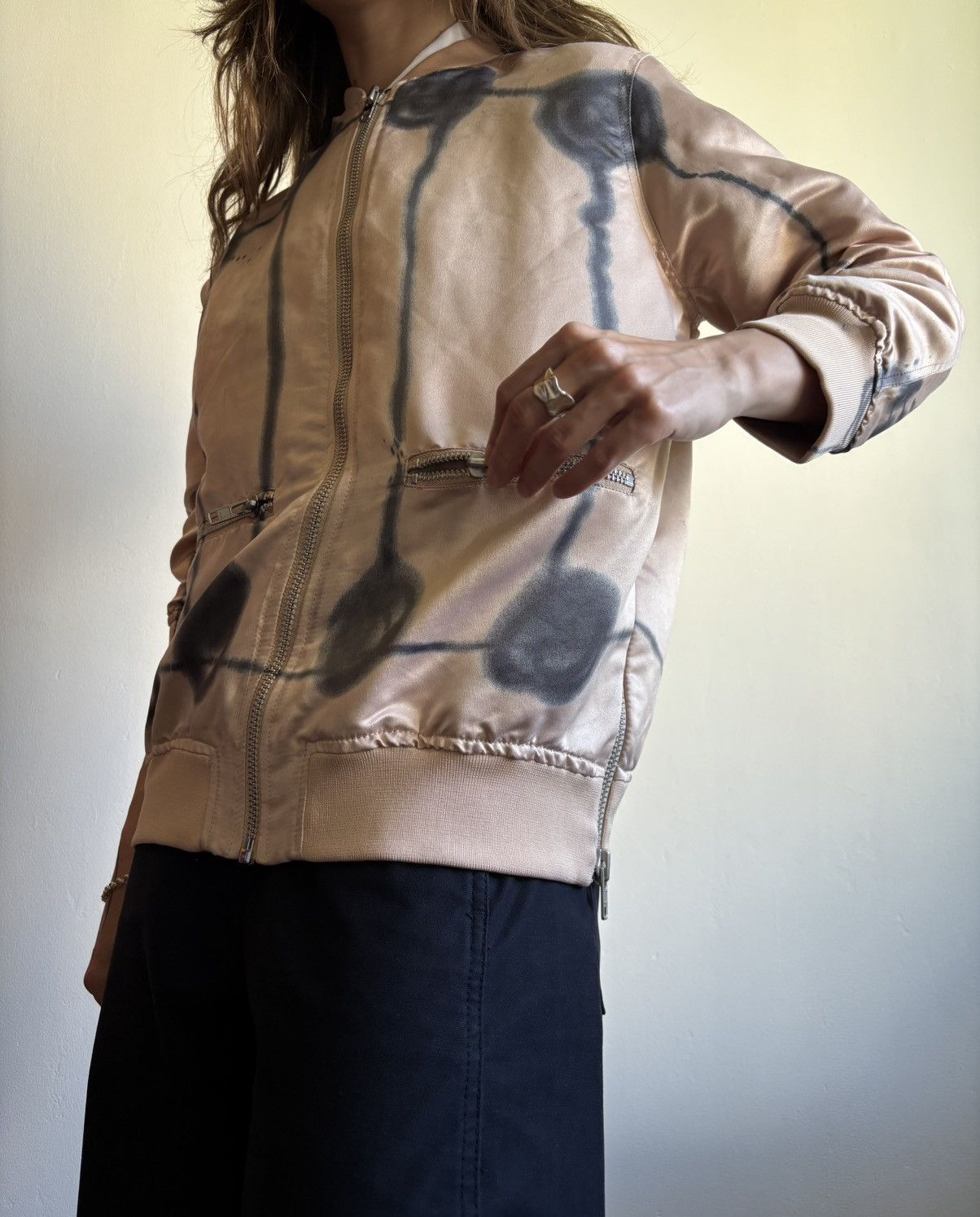 Carin Wester × Designer Carin Wester vintage bomber jacket graffiti y2k Scandinavian Size XS / US 0-2 / IT 36-38 - 6 Thumbnail
