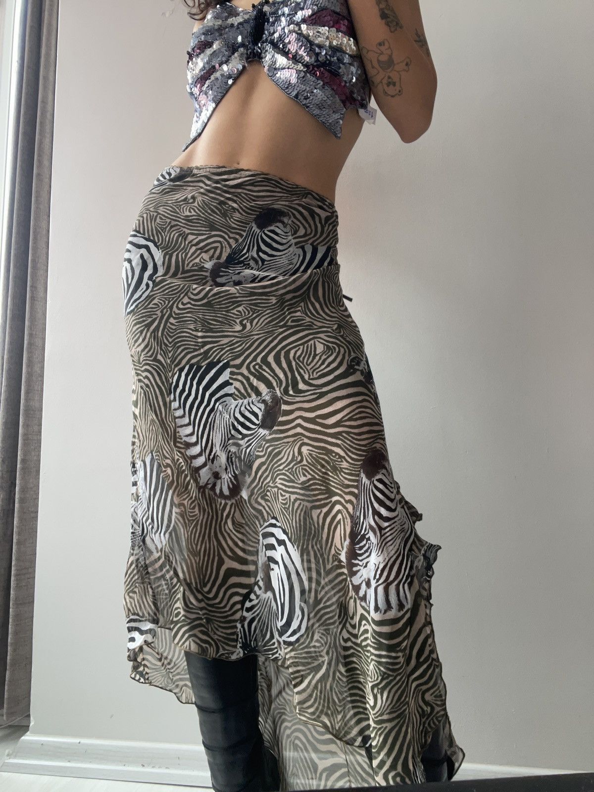 Vintage Parisian skirt Size 27" / US 4 / IT 40 - 2 Thumbnail