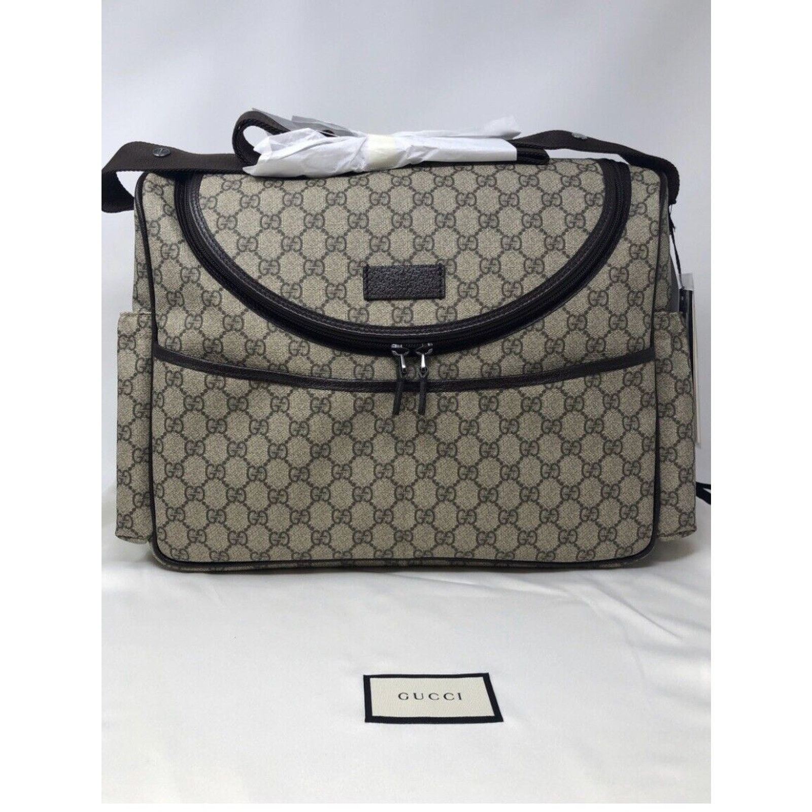 Gucci New Authentic GUCCI GG Supreme Diaper Bag Brand New! Size ONE SIZE - 3 Thumbnail