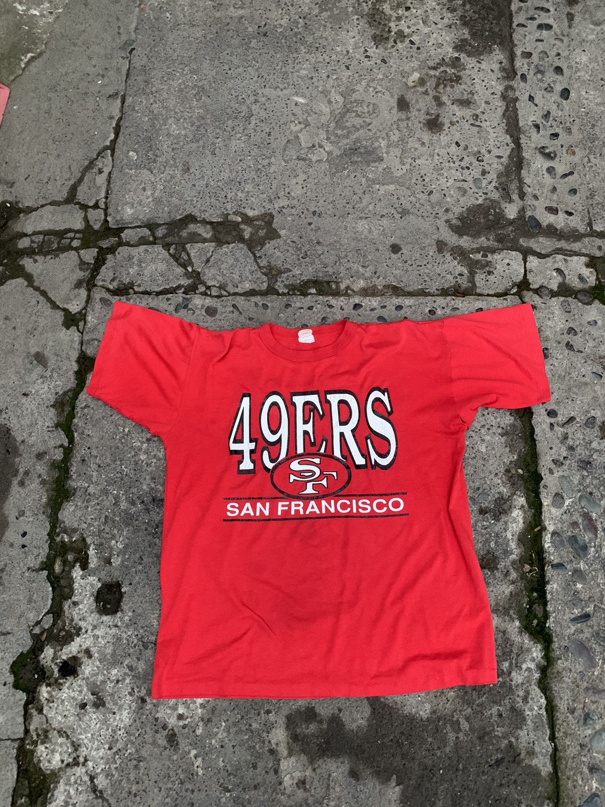 NFL × Vintage Vintage San Francisco 49ers T shirt Size US L / EU 52-54 / 3 - 1 Thumbnail
