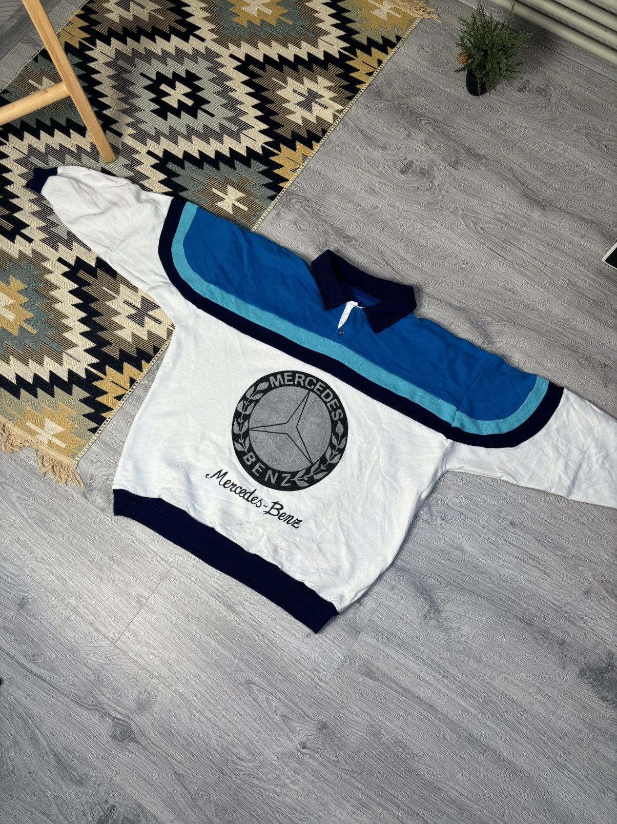 Mercedes-Benz Mercedes - Benz very rare 70s-80s sweatshirt Size US XL / EU 56 / 4 - 3 Thumbnail