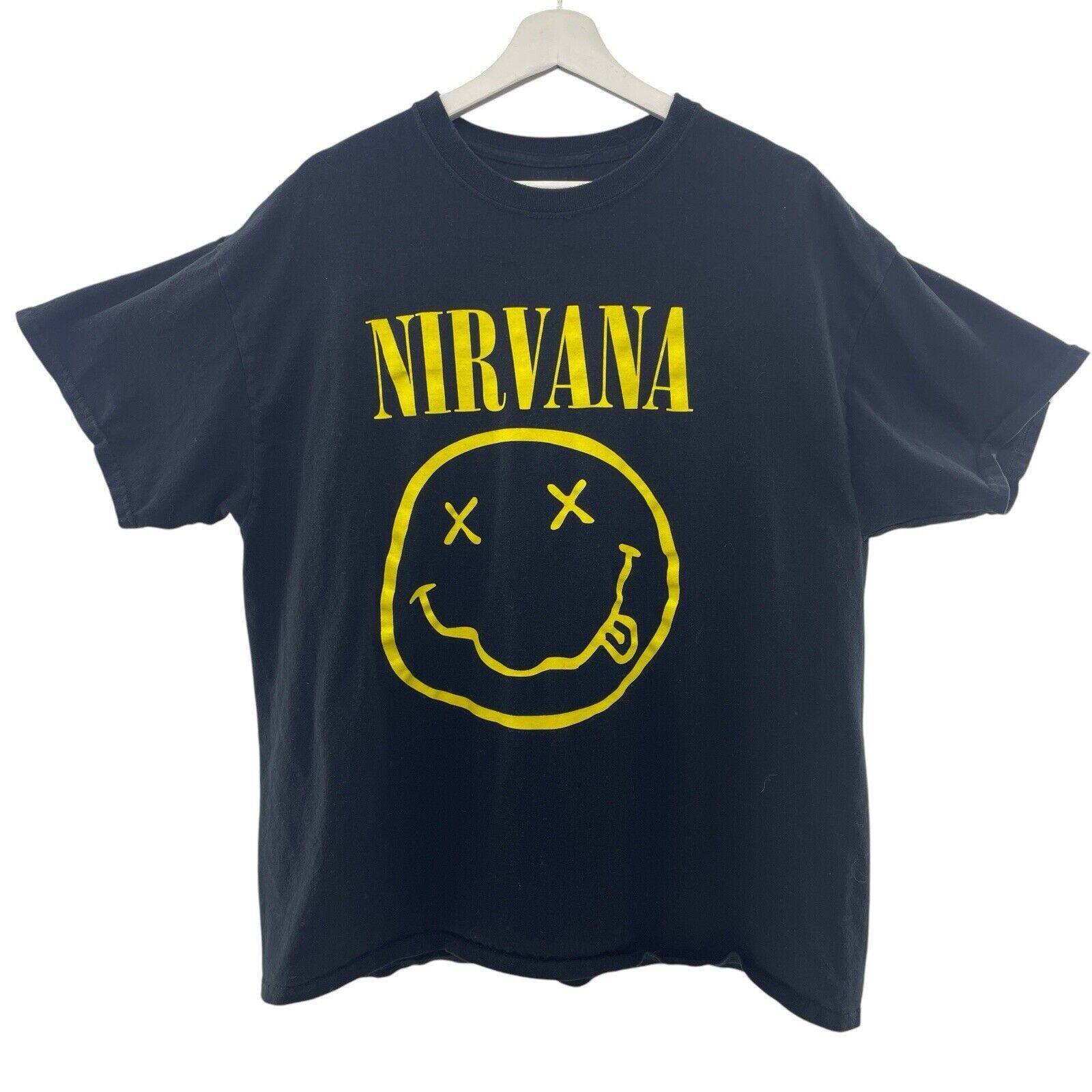 Nirvana NIRVANA Band Shirt Mens XL Black 90s Grunge Graphic Tee Y2K Size US XL / EU 56 / 4 - 2 Thumbnail