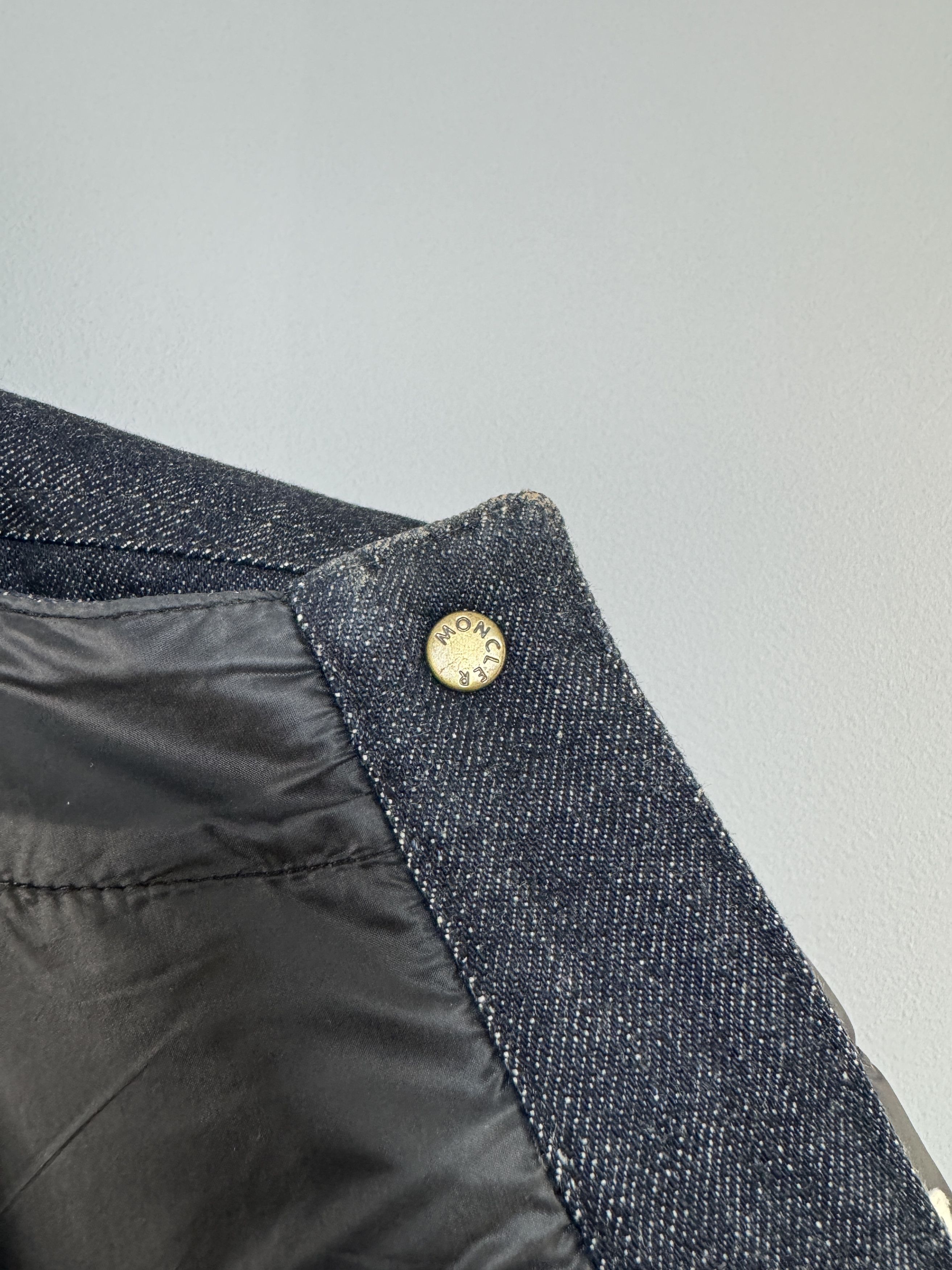 Moncler Moncler Ambert Down Jacket Puffer Denim Trimmed Navy Size 3 Size M / US 6-8 / IT 42-44 - 8 Thumbnail
