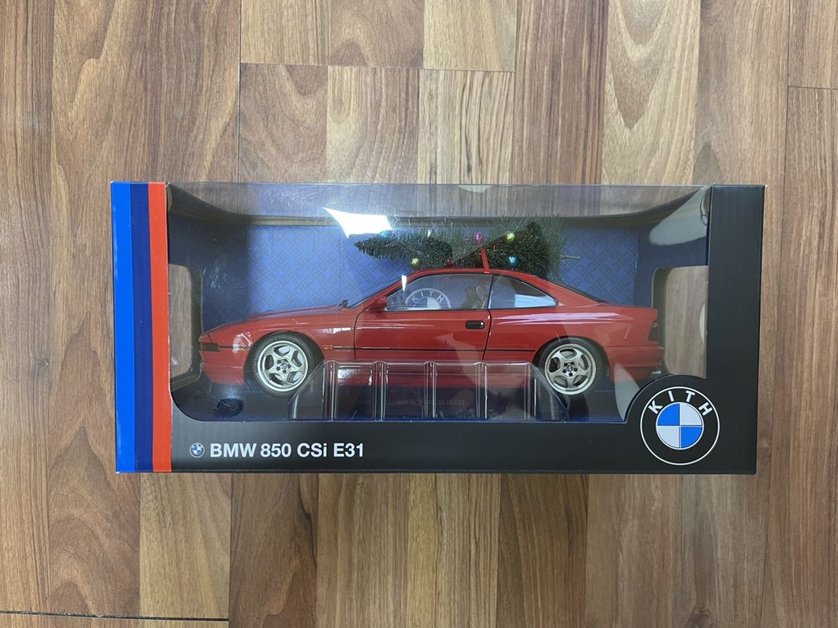image of Kith Bmw Kithmas Diecast Replica Car in Red, Men's