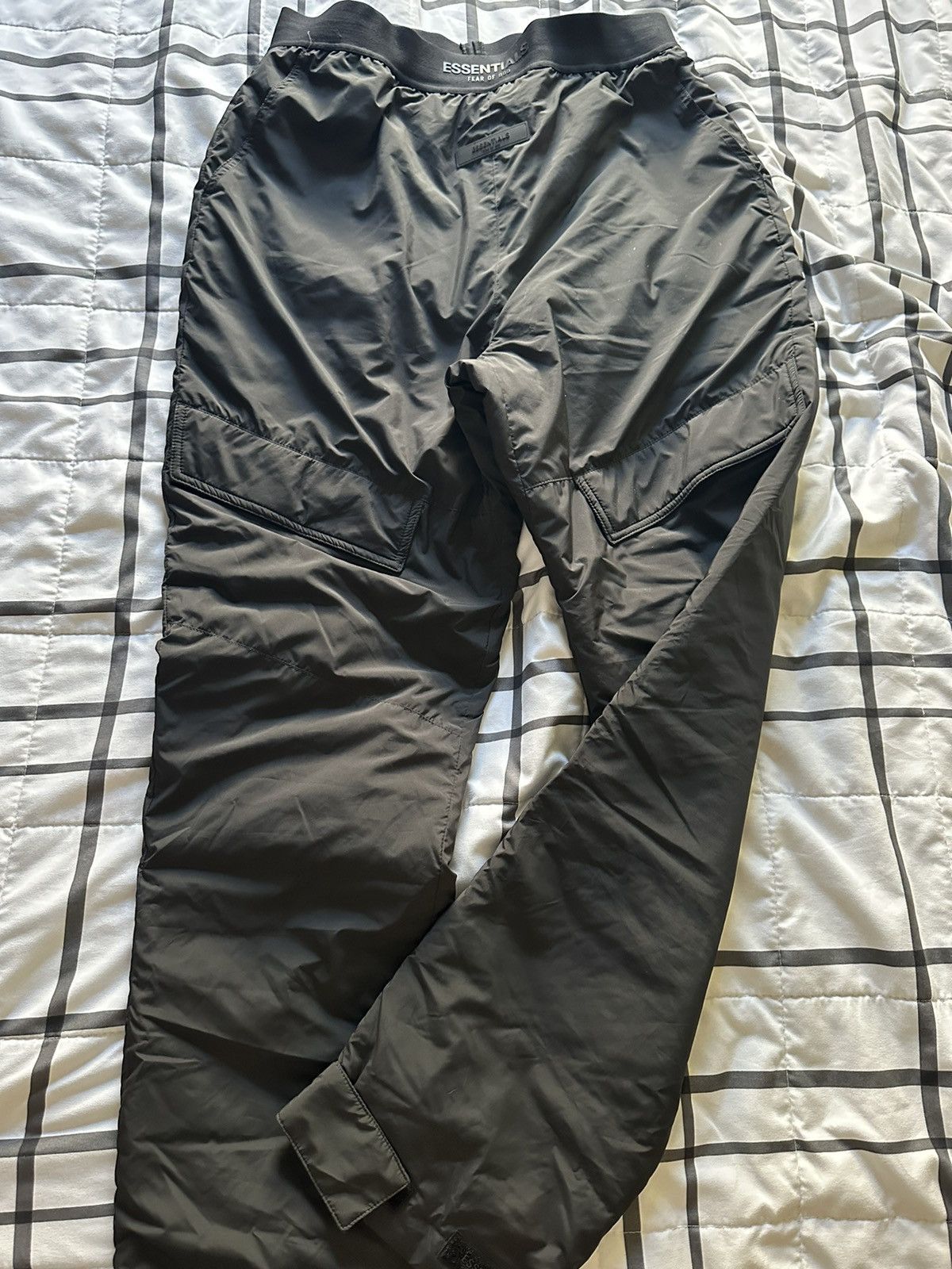 Fear of God FOG essentials black track cargo pants Grailed