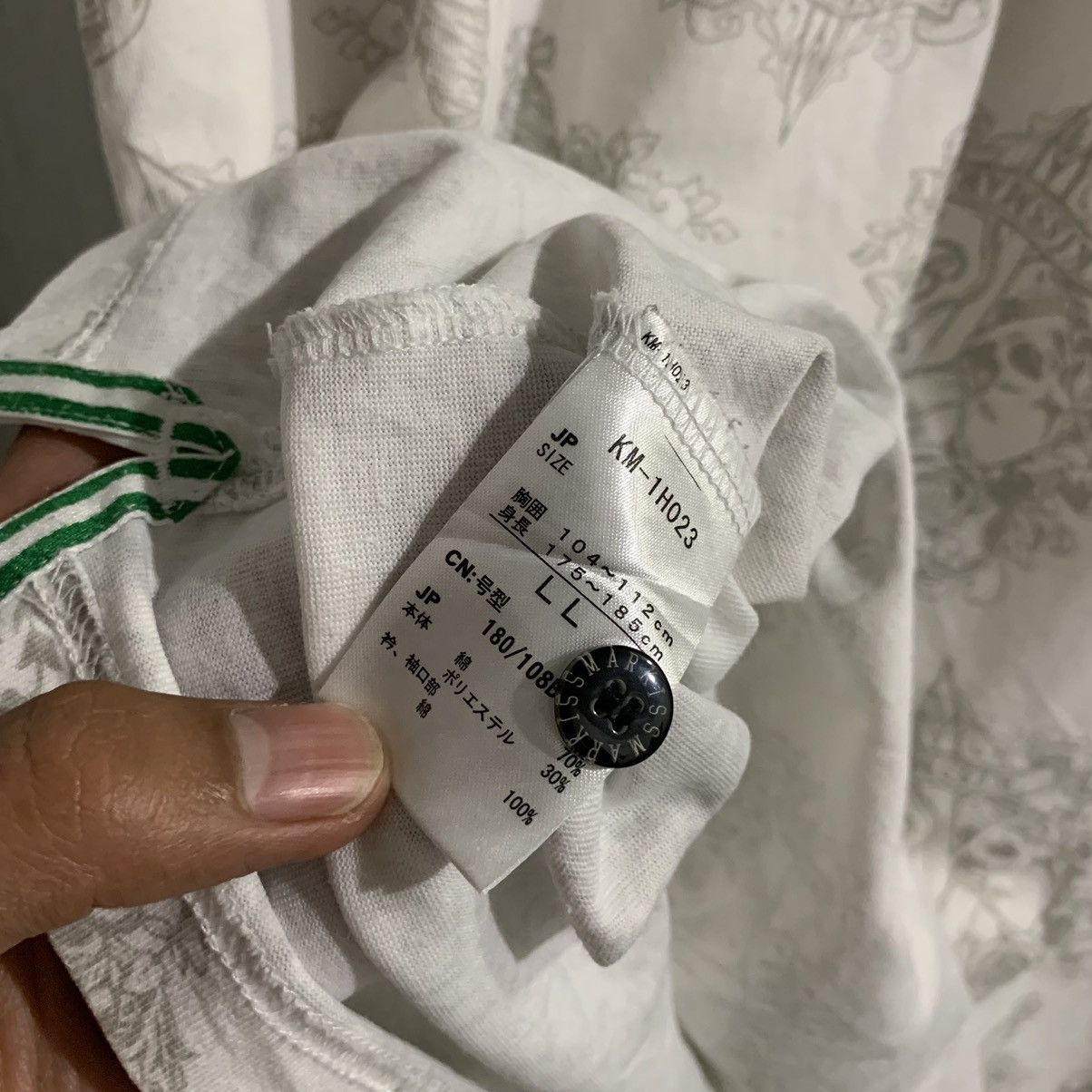 Japanese Brand AOP Kissmark Golf Skull Gothic Grunge Size US XL / EU 56 / 4 - 5 Thumbnail