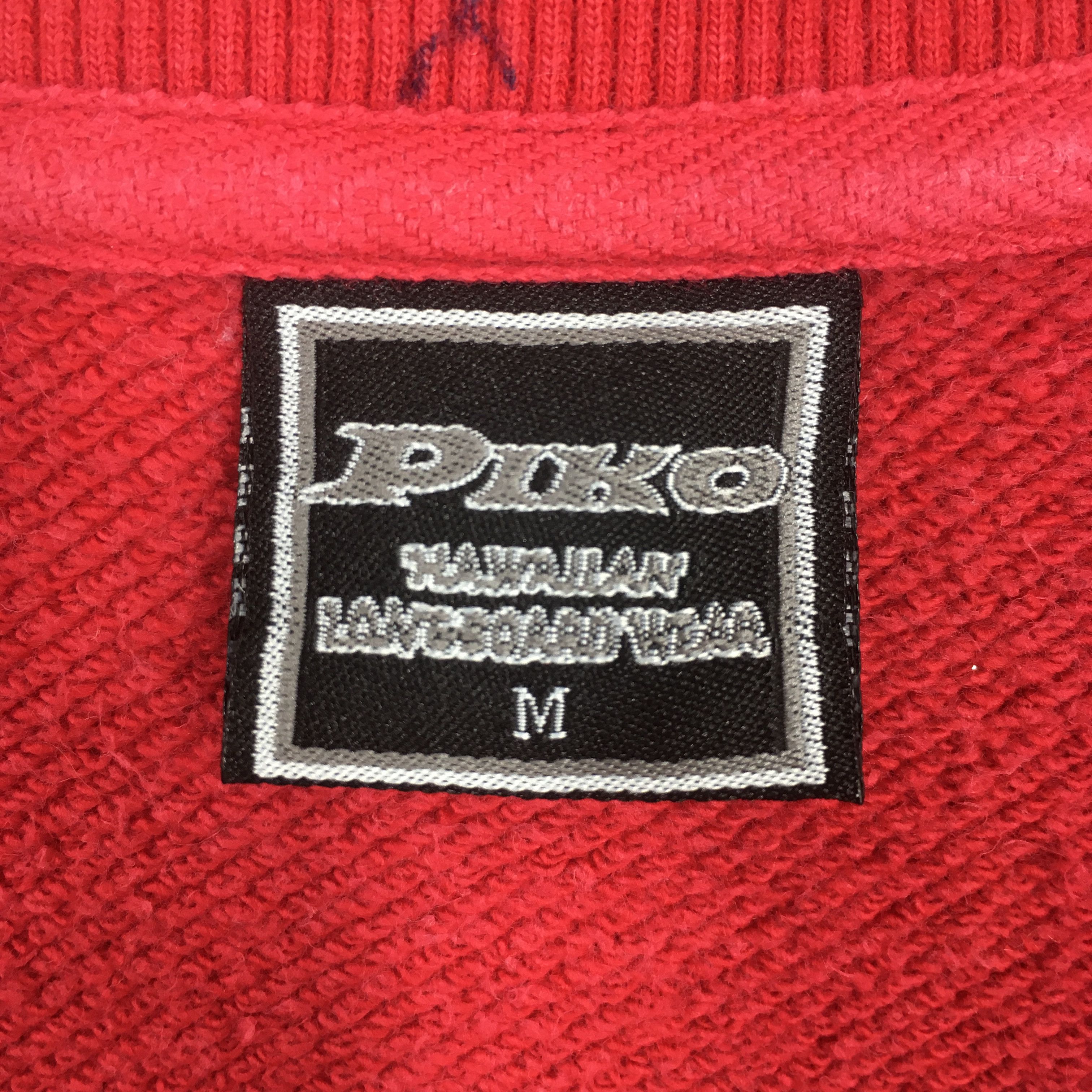 Vintage Vintage Piko Longboard Surfing Red Sweatshirt Medium Size US M / EU 48-50 / 2 - 7 Thumbnail