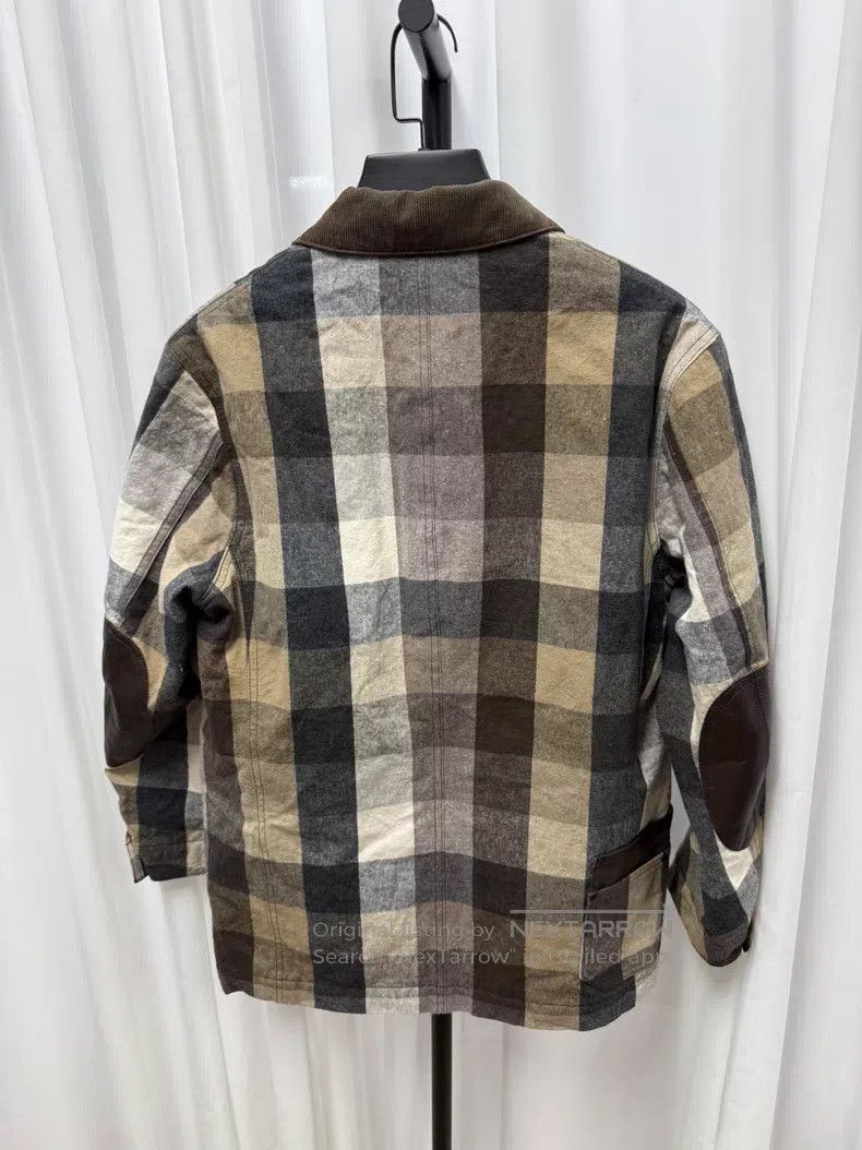Junya Watanabe Junya Watanabe Plaid Patchwork Cotton Jacket with Corduroy Size US XS / EU 42 / 0 - 8 Thumbnail
