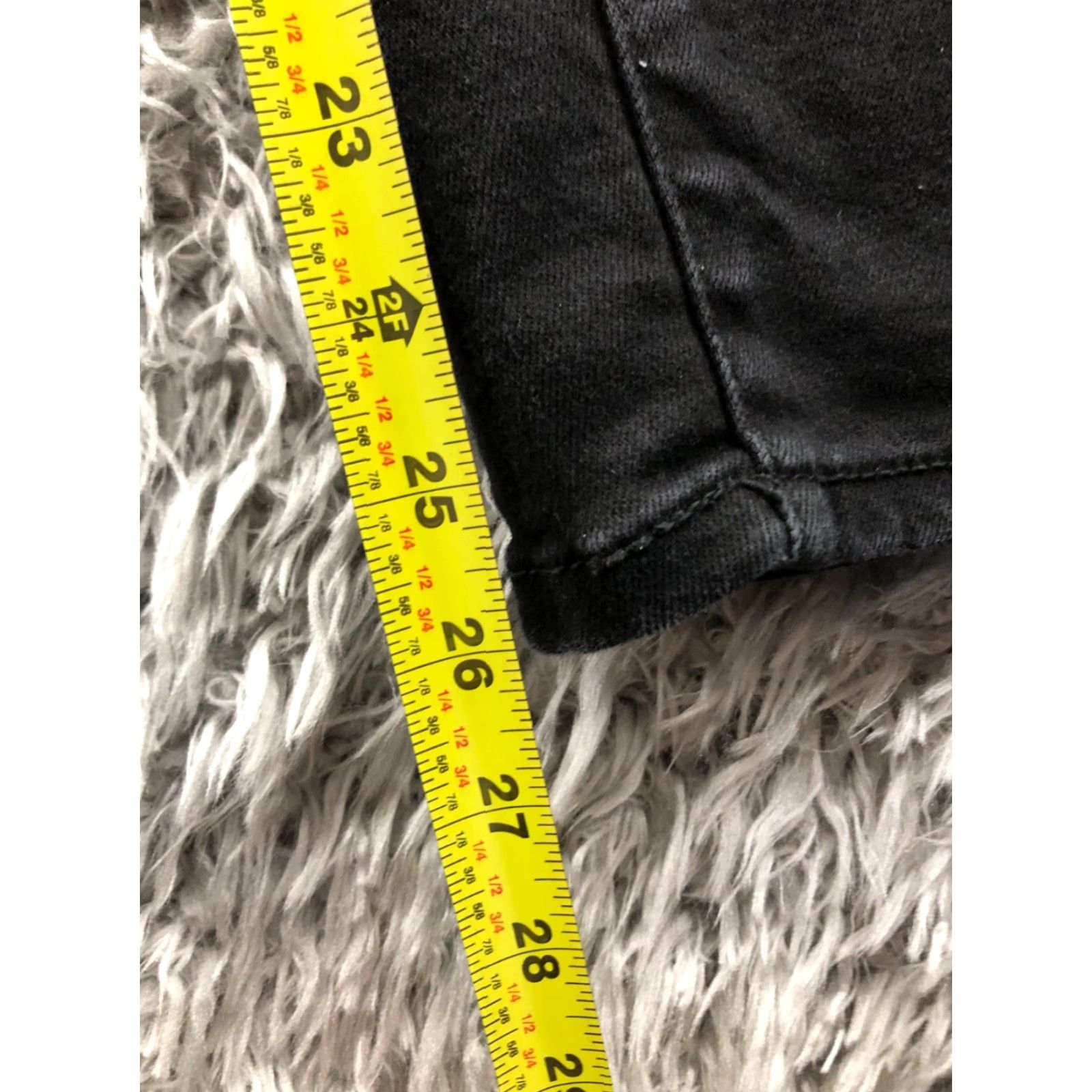 Vintage Wax Jean High Rise Skinny Jeans Juniors 9 Black Dark Wash Denim 5-Pocket Belt Loops Cotton Cotton Blend Size 30" / US 8 / IT 44 - 3 Thumbnail