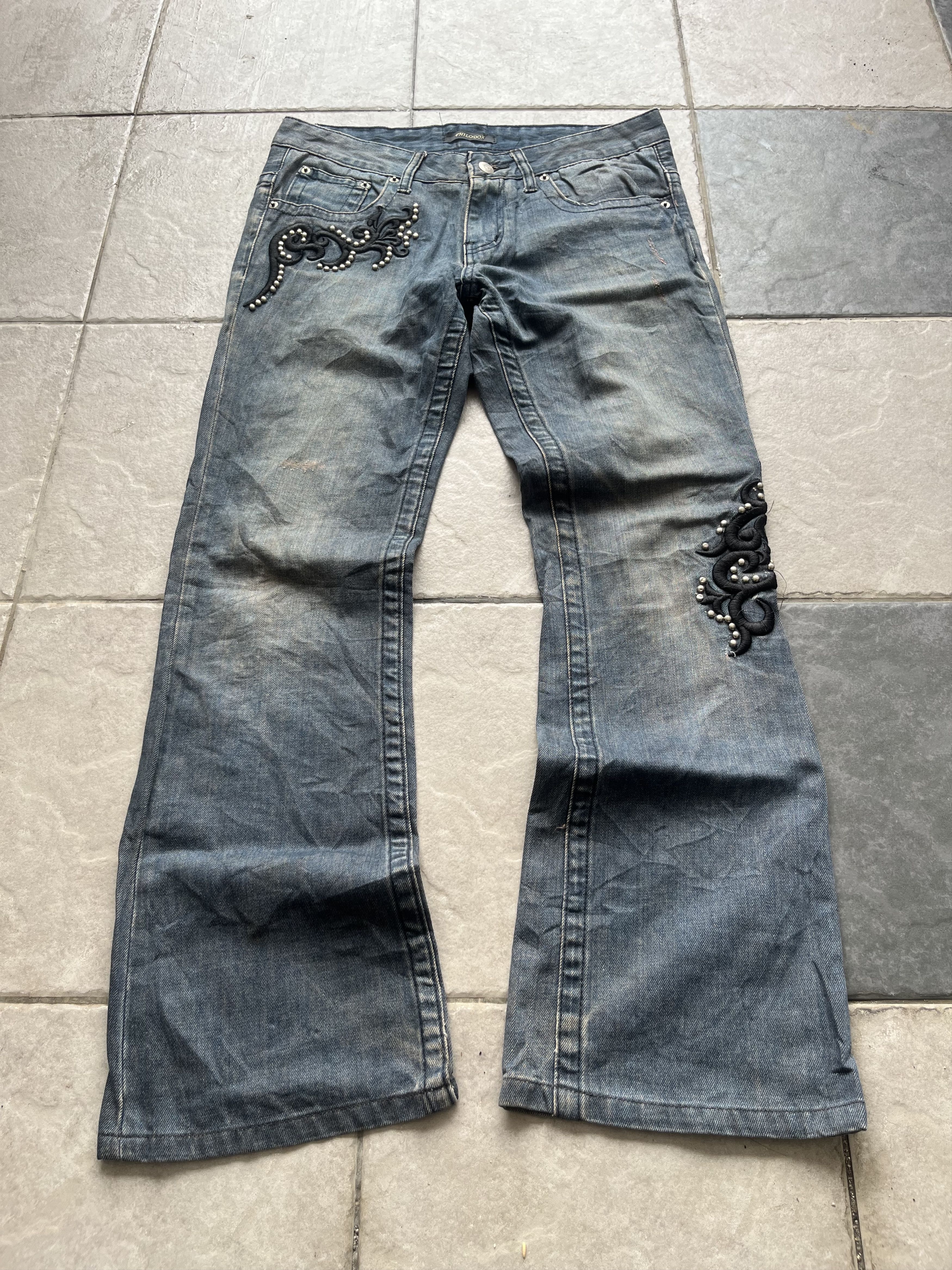 If Six Was Nine 💥rare💥philodox embroidery flare jeans Size US 32 / EU 48 - 1 Thumbnail