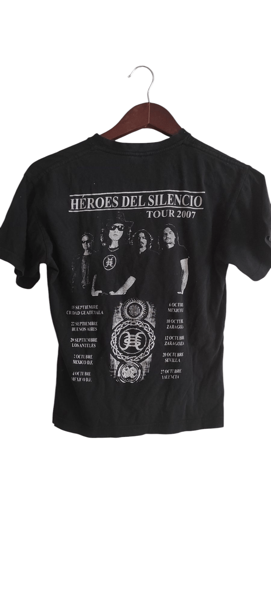 Band Tees × Vintage VTG Heroes Del Silencio Metal Rock Tour Tee Spanish Band Size US S / EU 44-46 / 1 - 1 Thumbnail