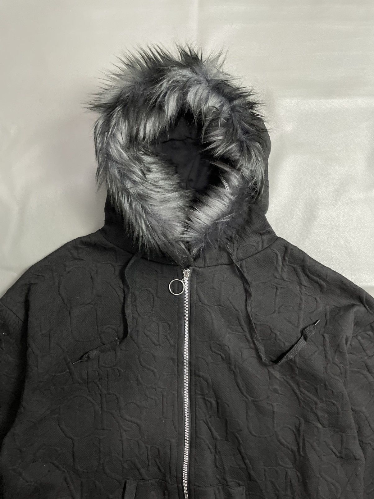 If Six Was Nine Japanese Black fur hoodie baloon sleeve ifsix lgb style Size US M / EU 48-50 / 2 - 2 Thumbnail