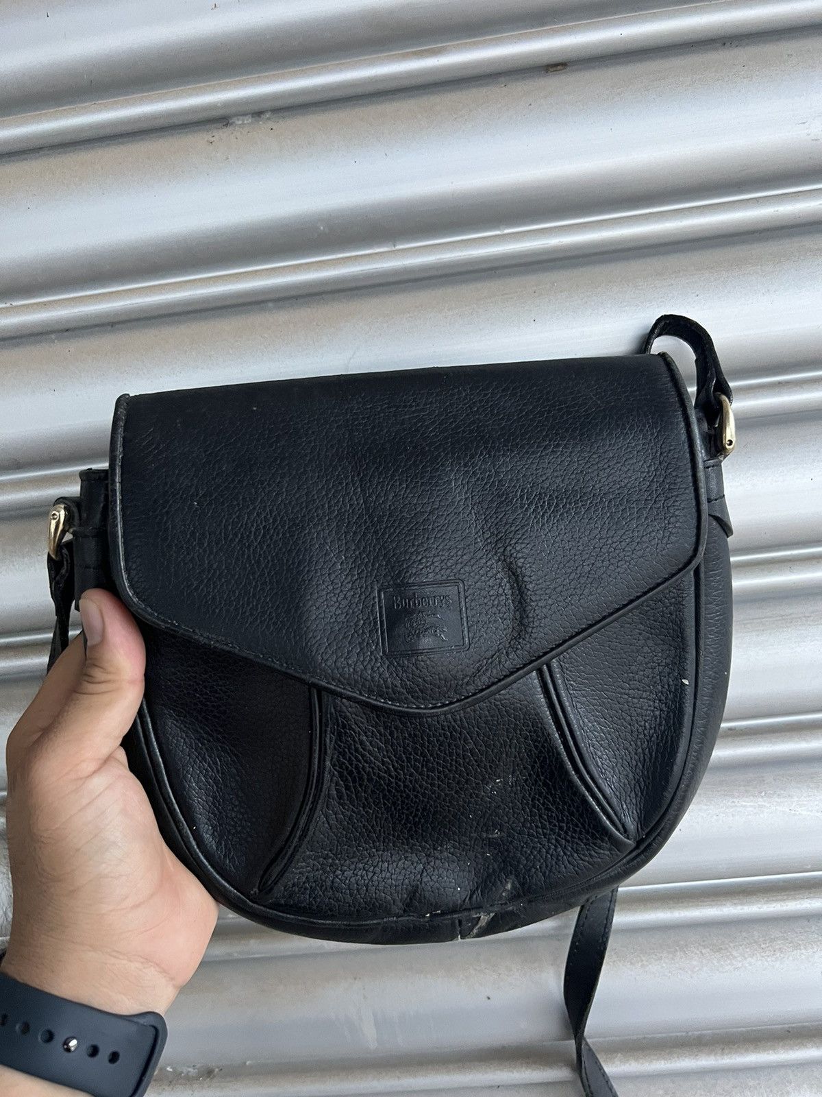 Burberry BURBERRY INSIDE NOVA CHECK SHOUDLER BAG LEATHER BLACK Size ONE SIZE - 2 Thumbnail