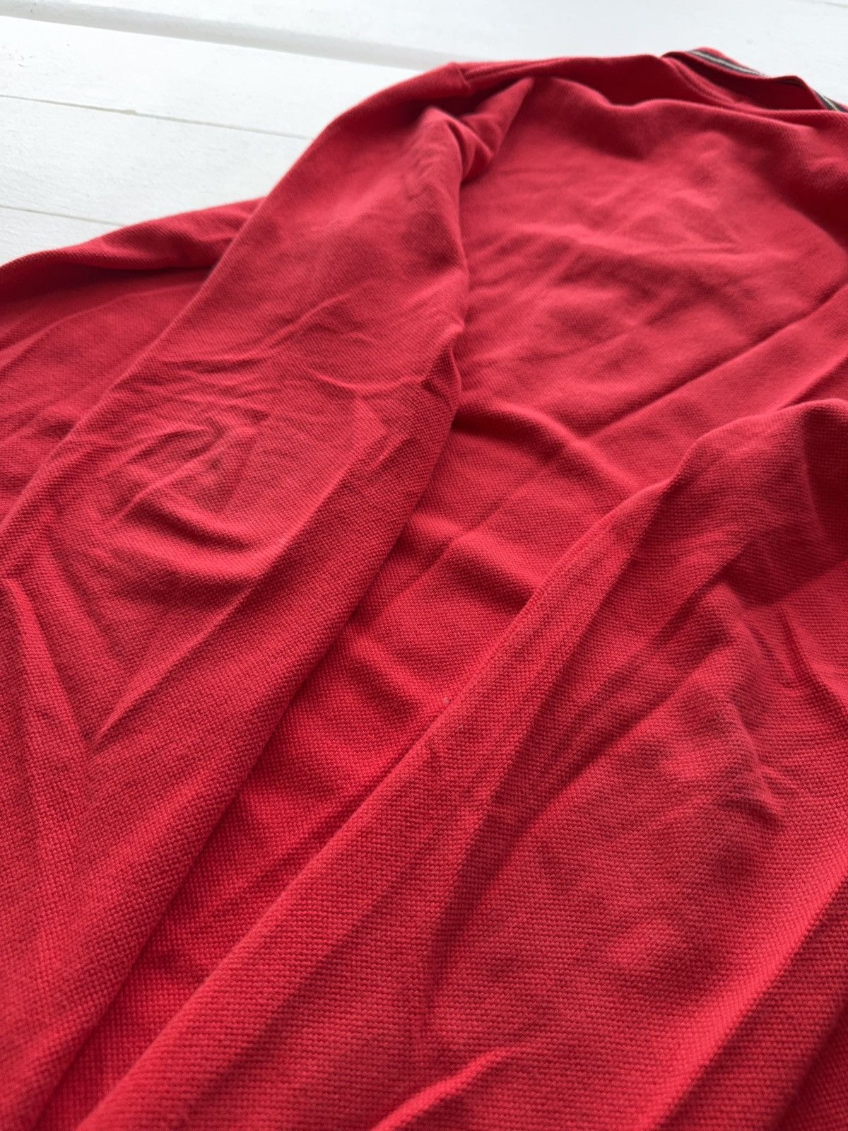 Polo Ralph Lauren 00s. Polo Ralph Lauren Red Long Sleeve Polo Shirt Vintage L Size US L / EU 52-54 / 3 - 16 Thumbnail