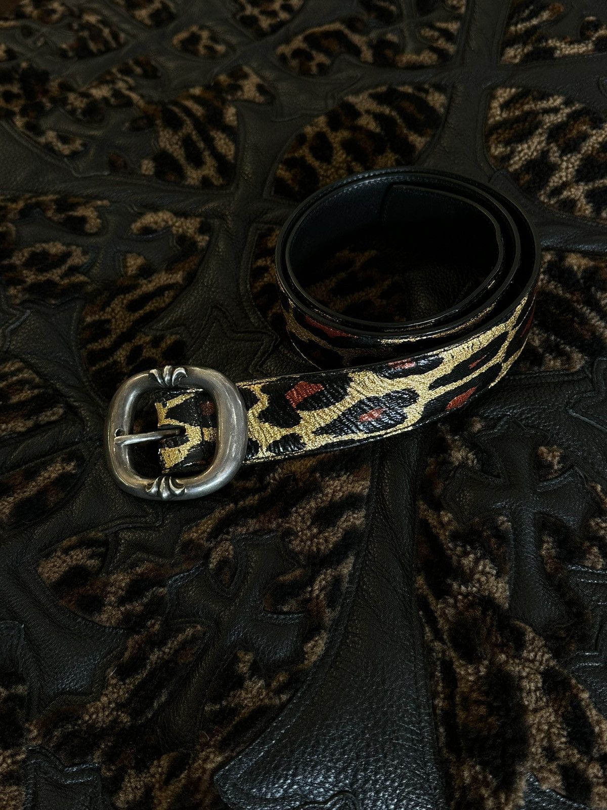 Chrome Hearts CHROME HEARTS PATTEN LEATHER CHEETAH GUNSLINGER Size 32 - 2 Thumbnail