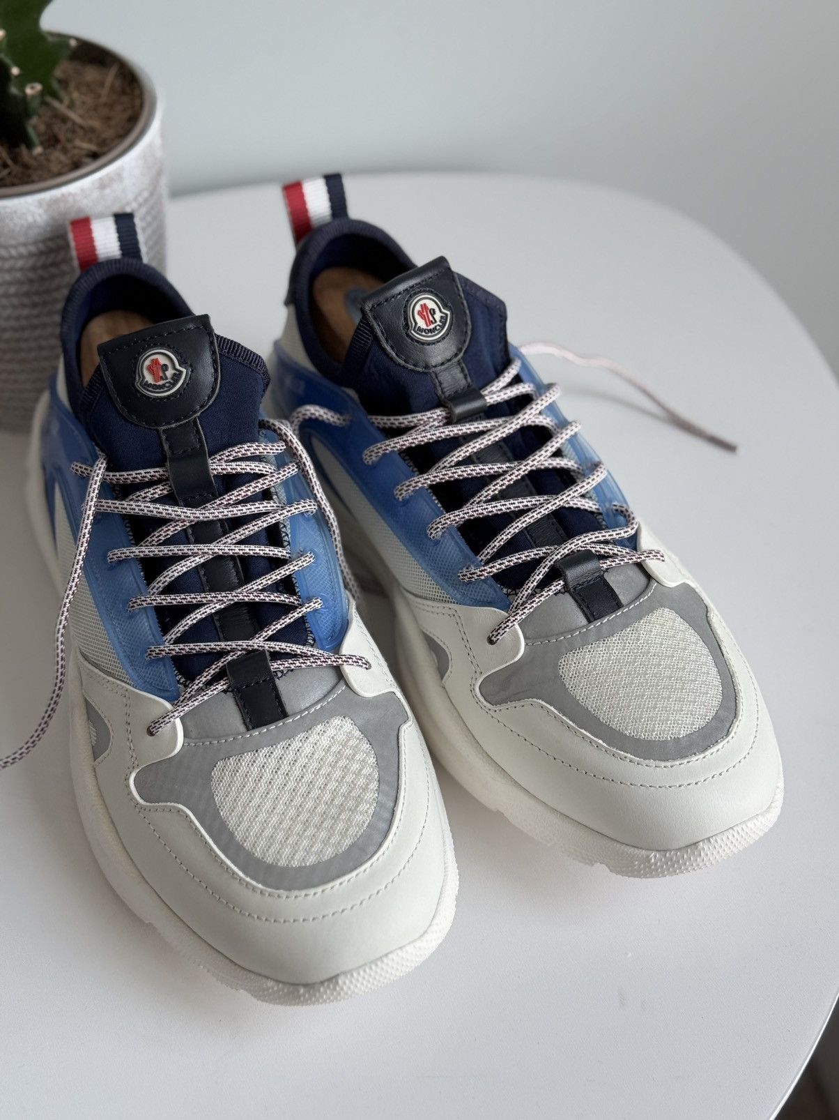 Moncler Moncler Anakin Sneakers Trevor Scarpa White Chunky Sneakers Size US 10 / EU 43 - 13 Thumbnail