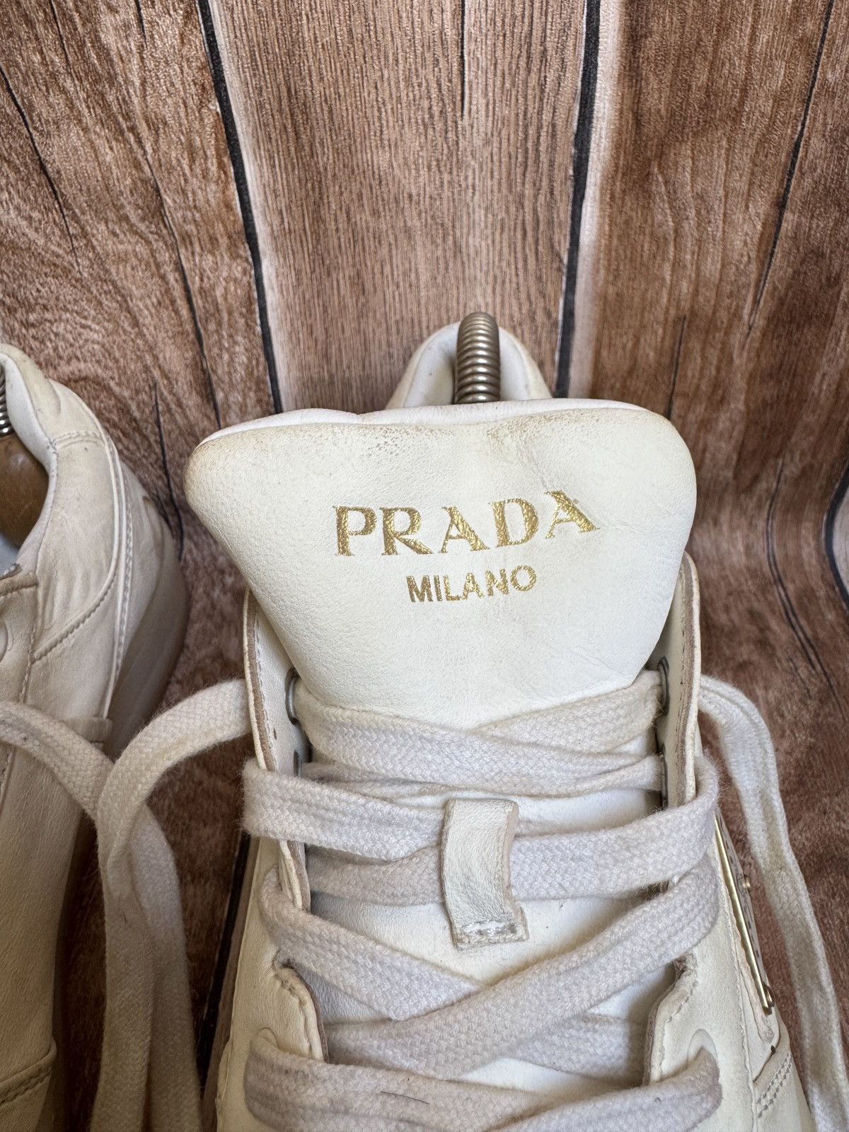 Prada Nappa leather logo sneakers Size US 7.5 / EU 40-41 - 7 Thumbnail
