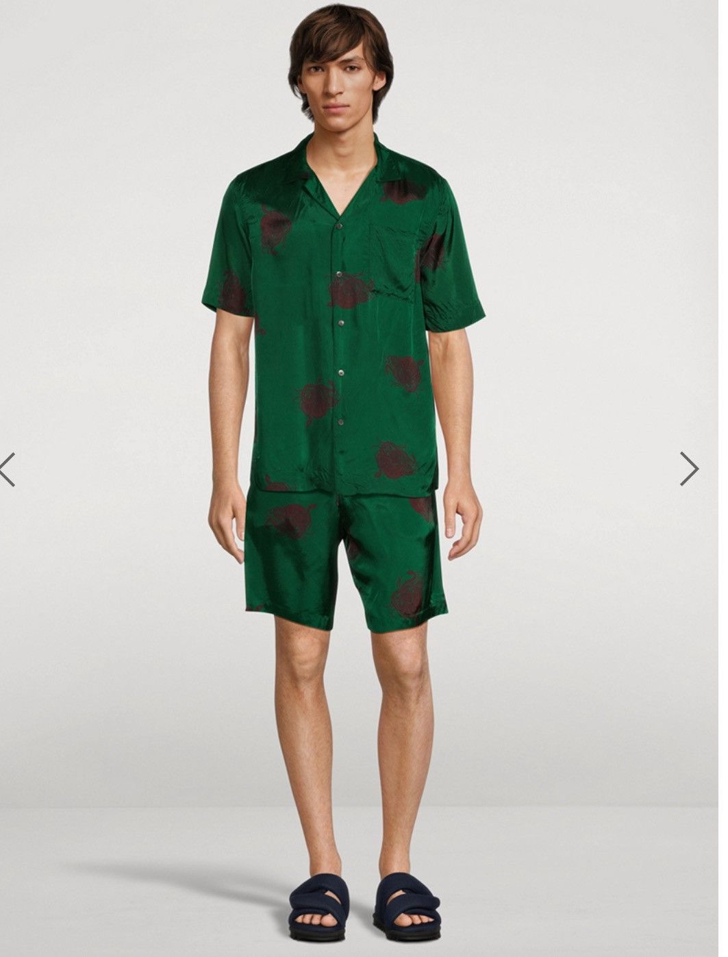 Dries Van Noten Dries Van Noten Piperi Shorts With Dragon Print Size US 33 - 6 Thumbnail