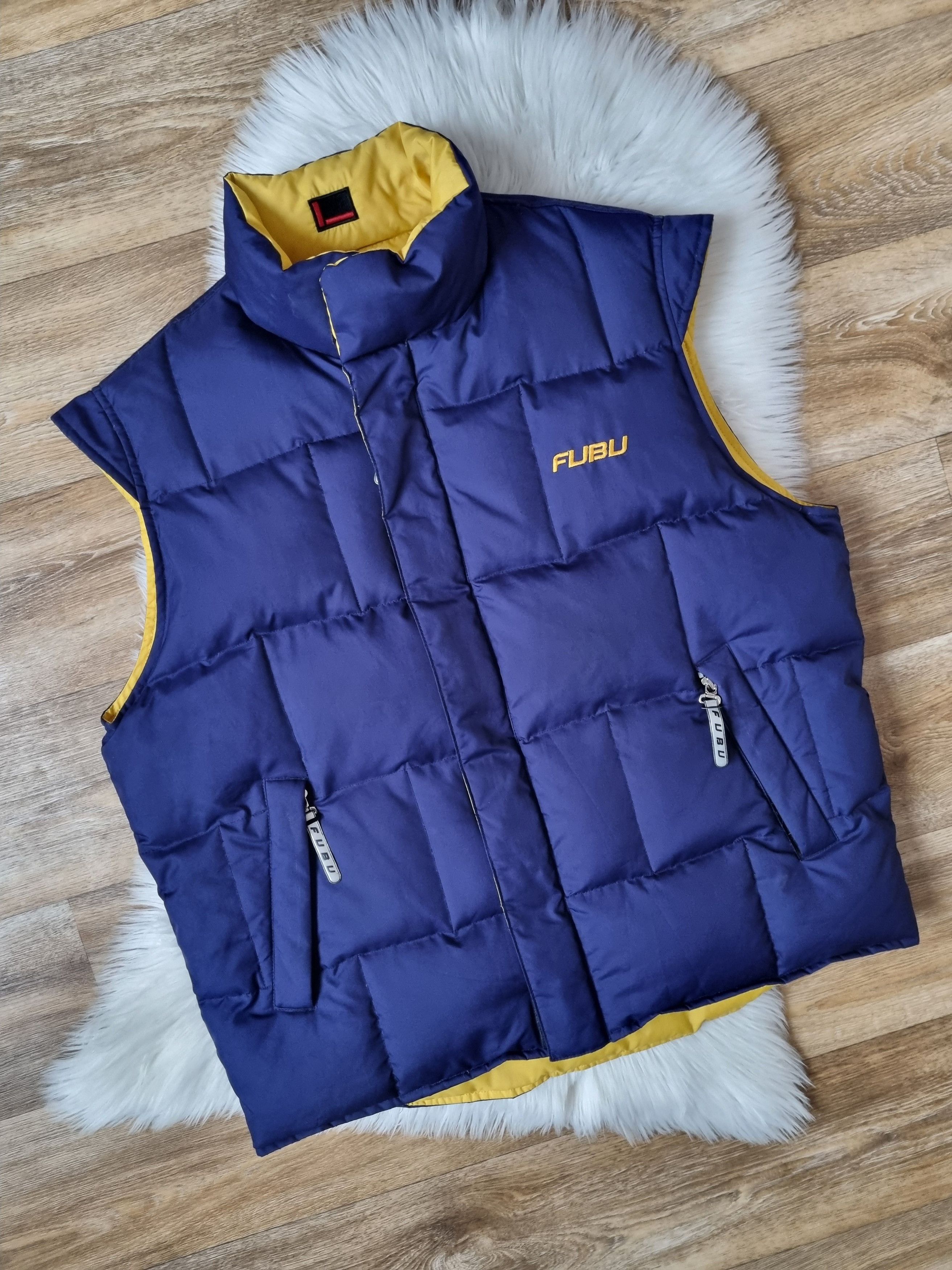 Fubu Vintage FUBU Reversible Puffer Vest, Hip Hop 90s Jacket Size US L / EU 52-54 / 3 - 3 Thumbnail