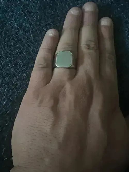 Other Plain Bulky Heavy Stamp ring ( Size 7 to 13 ) Size ONE SIZE - 4 Thumbnail