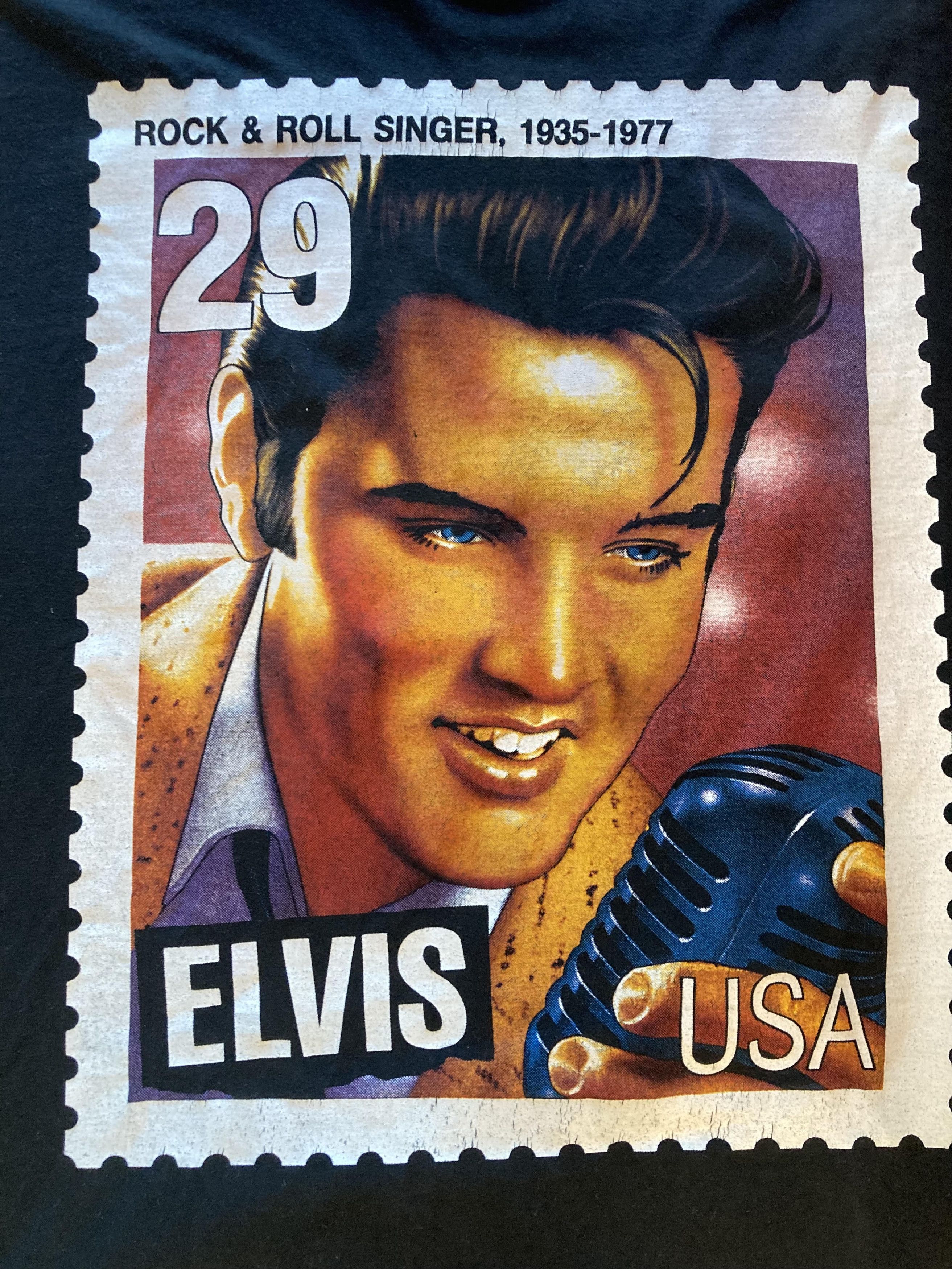 Vintage Vintage 90s Elvis Presley Long Sleeve Shirt Single Stitch Size US M / EU 48-50 / 2 - 6 Thumbnail