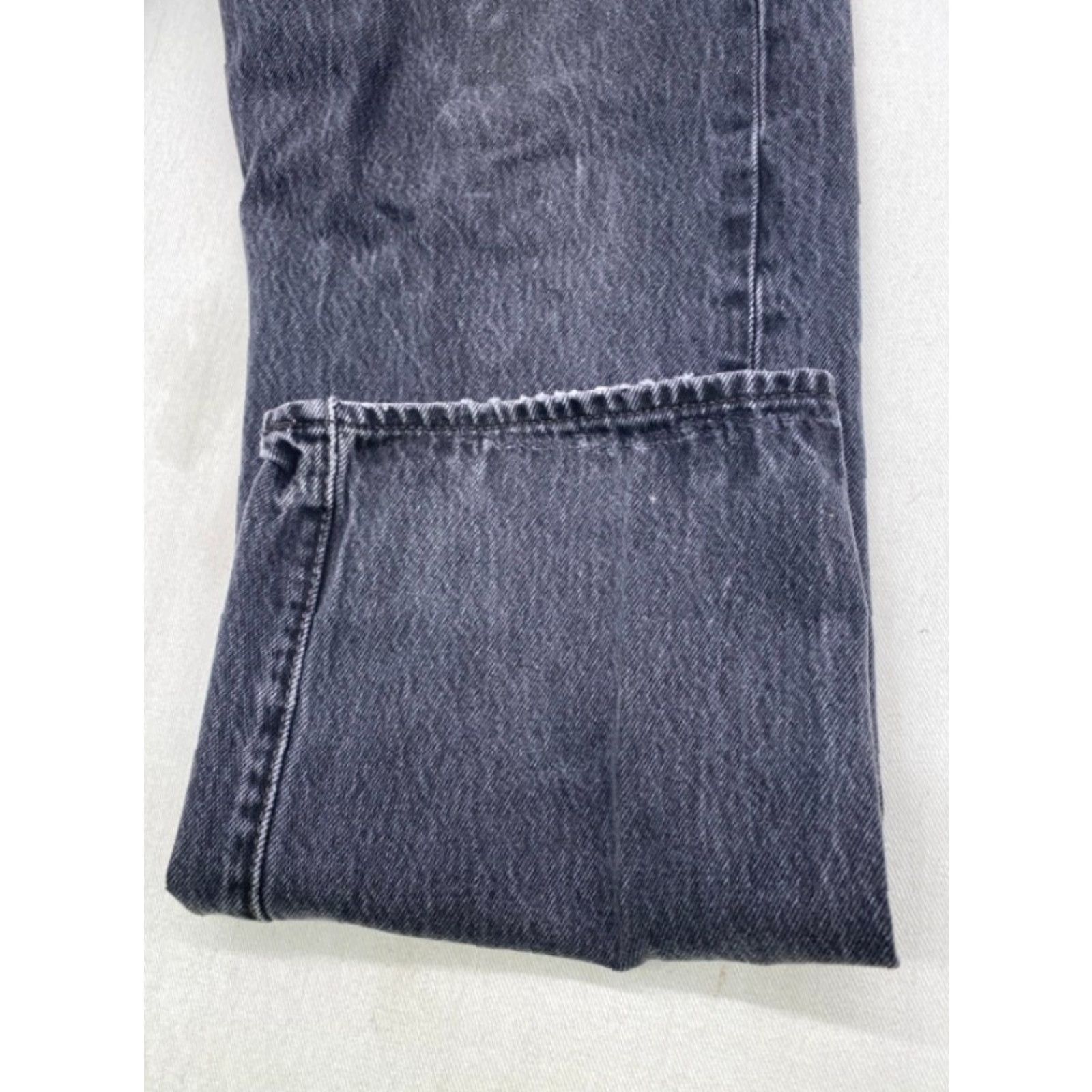 Levi's Levi's 501 Jeans Mens 38 West 30 Inseam Black Denim Button Fly Straight Rise High 501 Series Regular 5-Pocket Denim Cotton Size US 38 / EU 54 - 3 Thumbnail