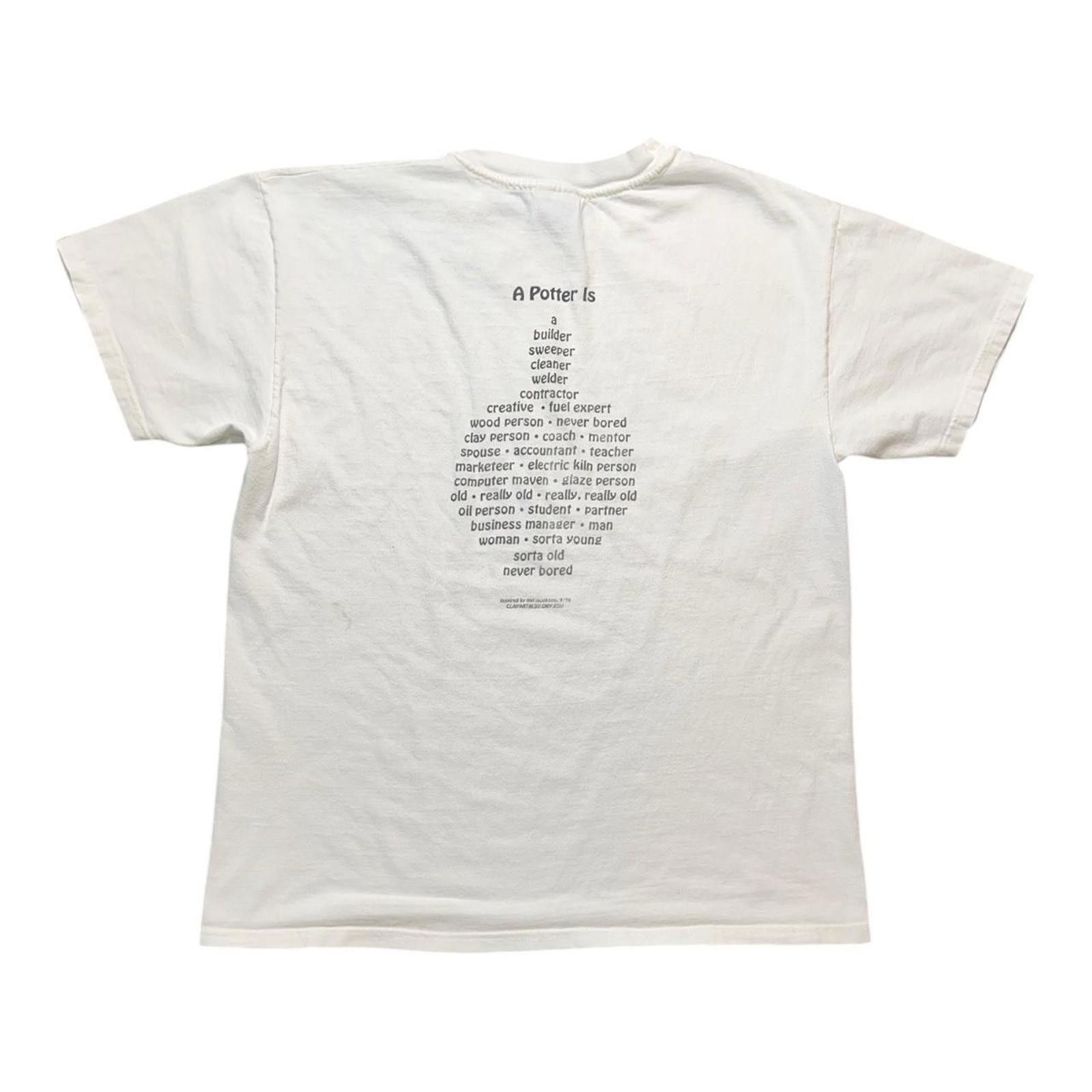 Other Vintage 90s Mel Jacobson A Potter Is Art T-shirt Size US L / EU 52-54 / 3 - 2 Thumbnail