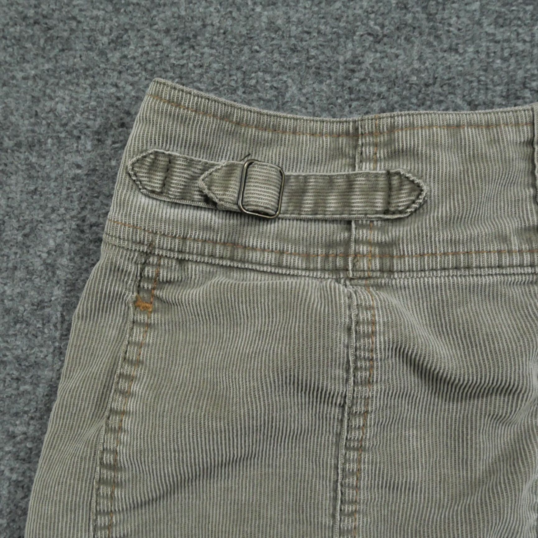 Gap VINTAGE Gap Skirt Womens 1 28 Gray Corduroy Snap Y2K Casual Short Pencil Style Skirt Womens Size 25" / US 0 / IT 36 - 2 Thumbnail