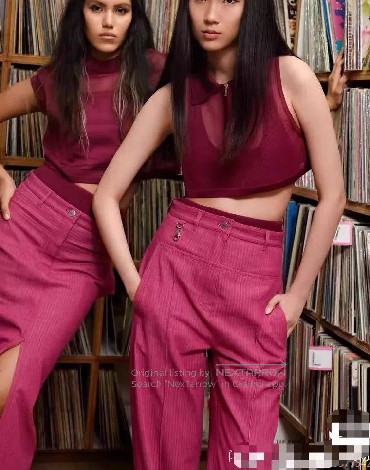 Hermes Hermes 25SS Show Model Magenta Long Trousers Size 25" / US 0 / IT 36 - 6 Thumbnail