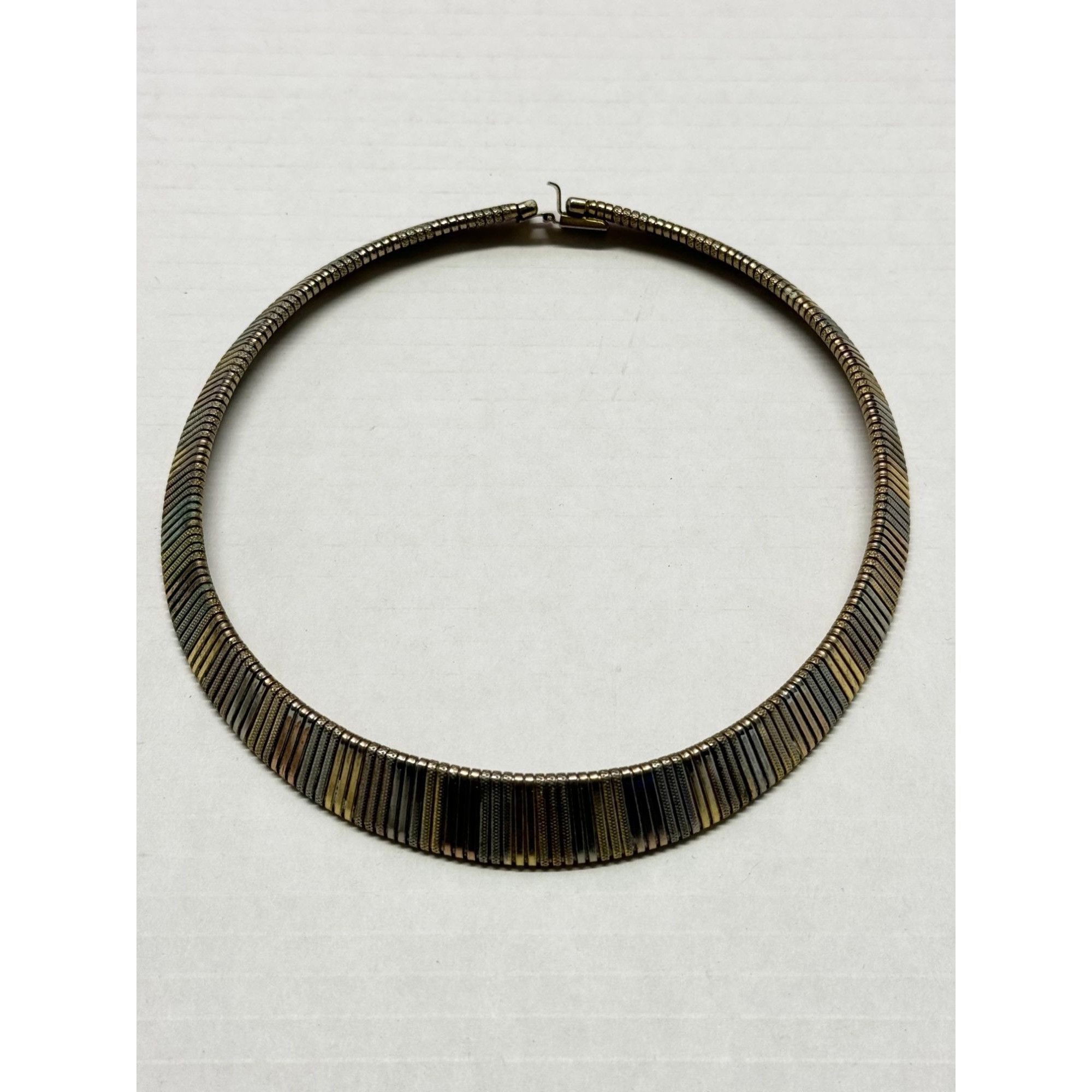 Vintage Vintage gold and silver mesh collar necklace Size ONE SIZE - 4 Thumbnail