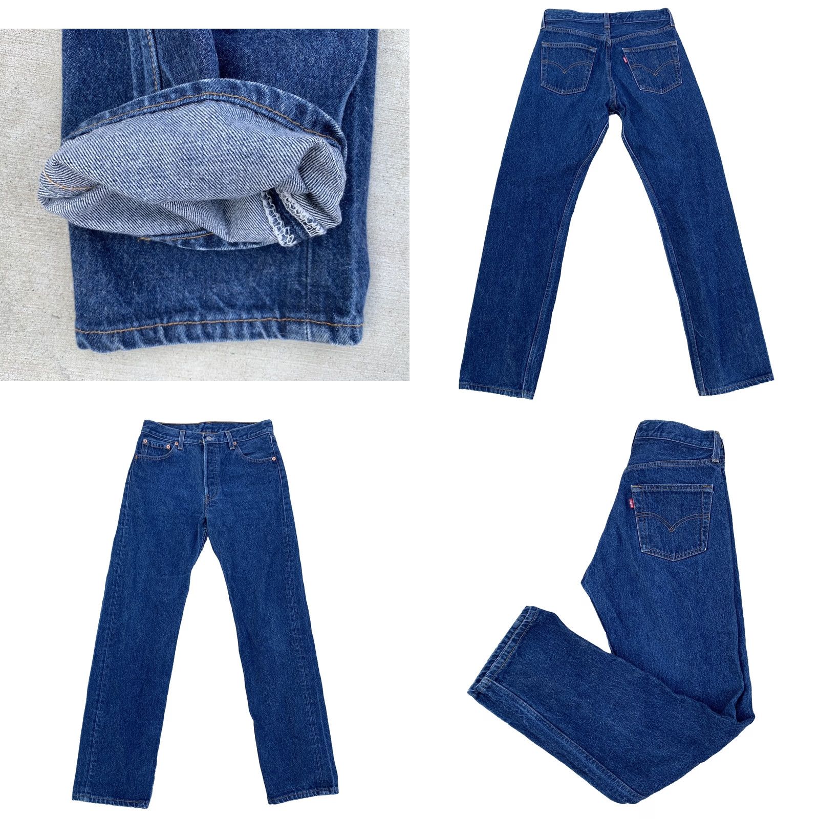 Levi's VINTAGE Levi's 501 Jeans Button Fly 30 Waist 31.5 Inseam Blue Cotton Denim 5-Pocket Mens Jeans Size US 30 / EU 46 - 10 Thumbnail