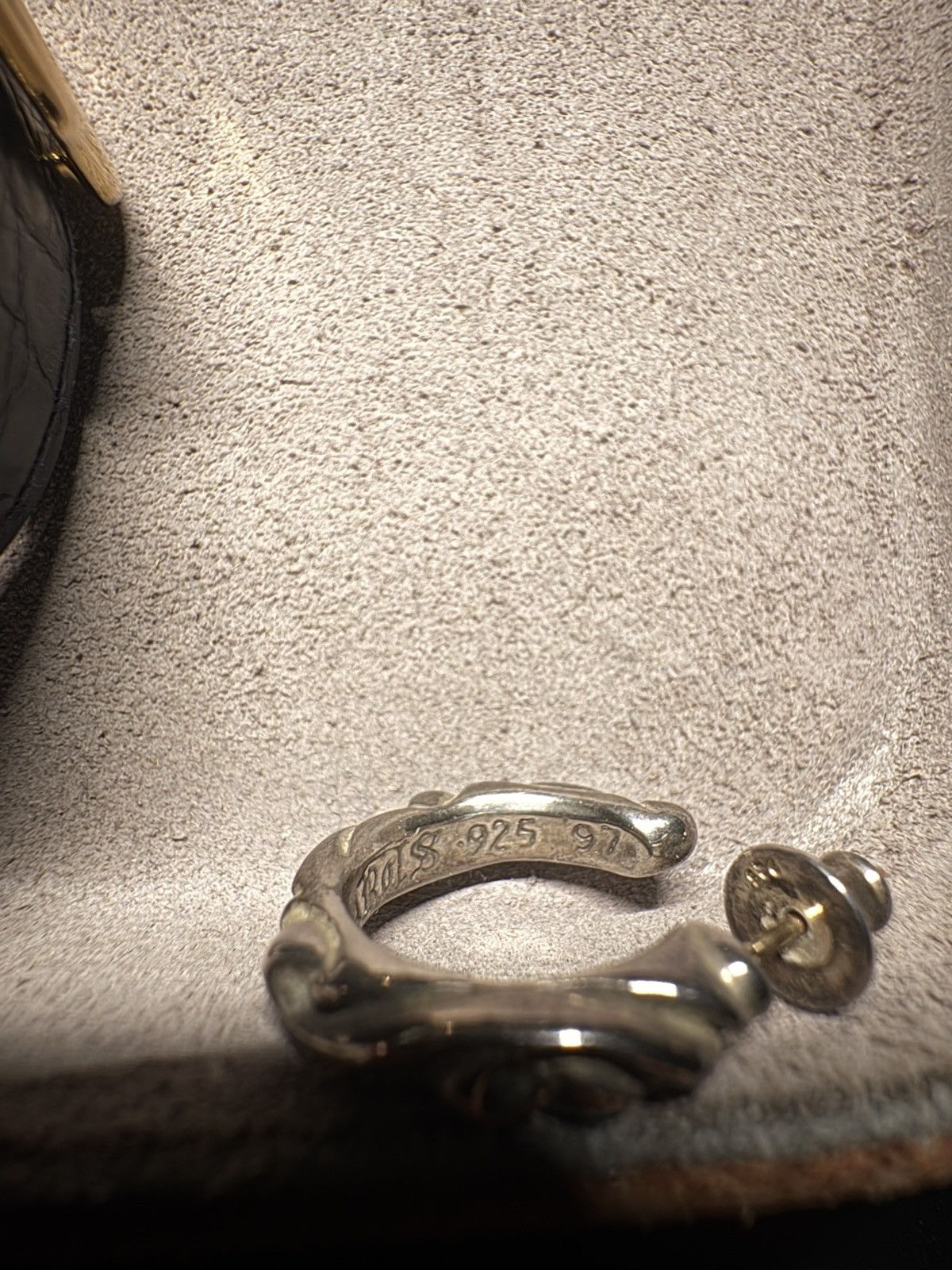 Chrome Hearts Scroll Hoop Earring