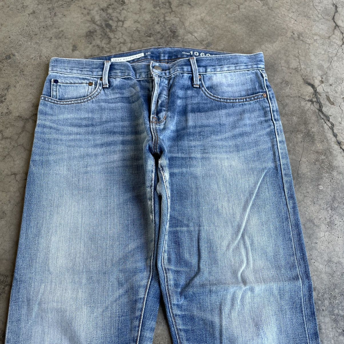 Gap 🔥🇯🇵Vintage Gap Stoned Washed Distress Selvedge Denim Jeans Size US 34 / EU 50 - 2 Thumbnail