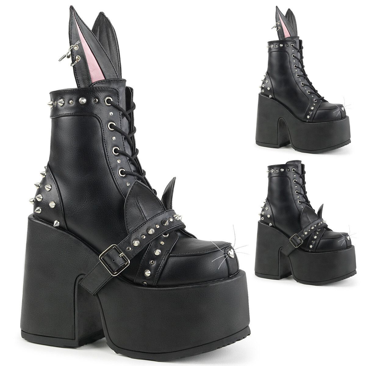 Other Camel 202 Platform Goth Punk Bunny Cat Ankle Boots 6-12 NY ( Size US 6 / IT 36 - 9 Thumbnail
