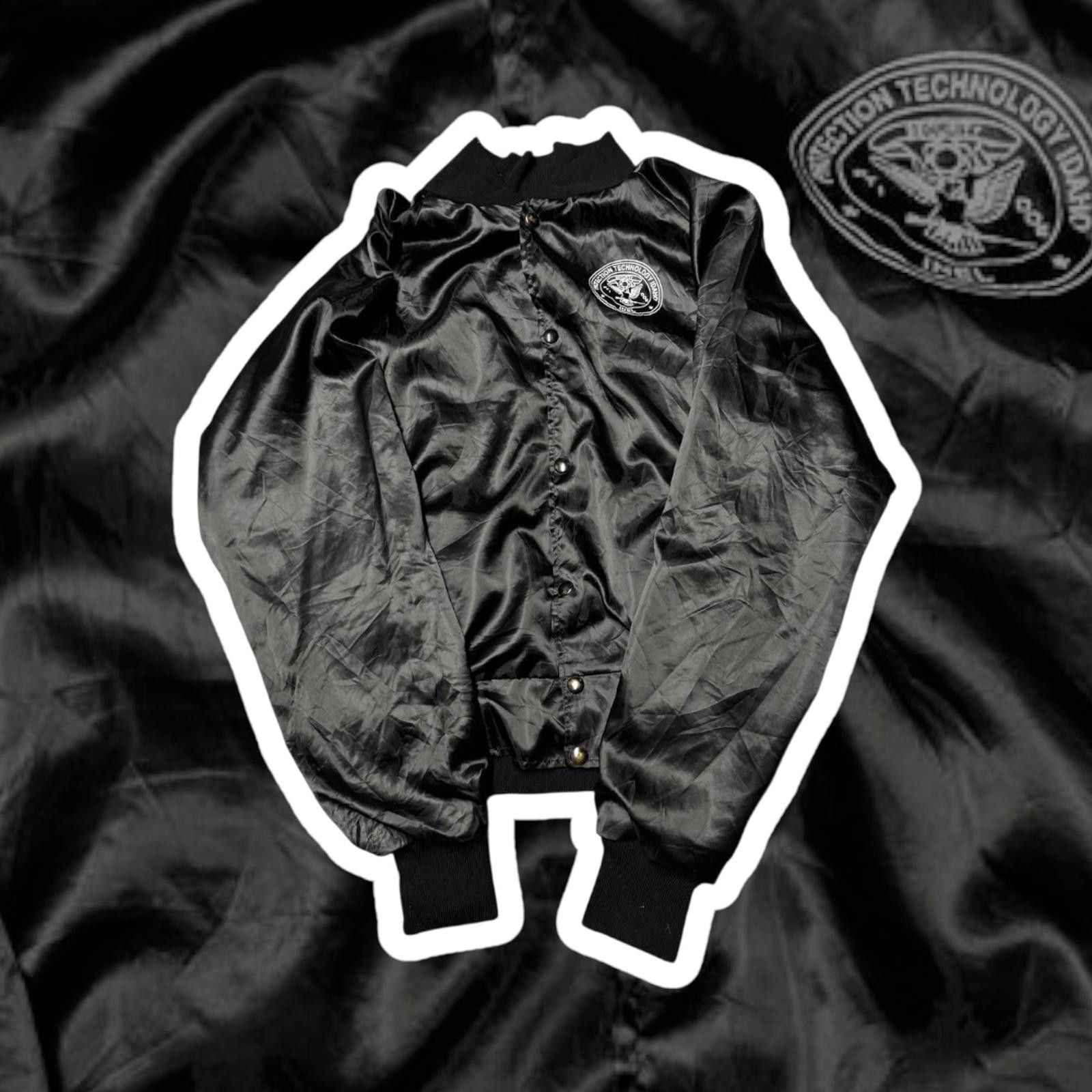 Other Tour Rider Black Satin Bomber Jacket - Size M Size US M / EU 48-50 / 2 - 1 Thumbnail